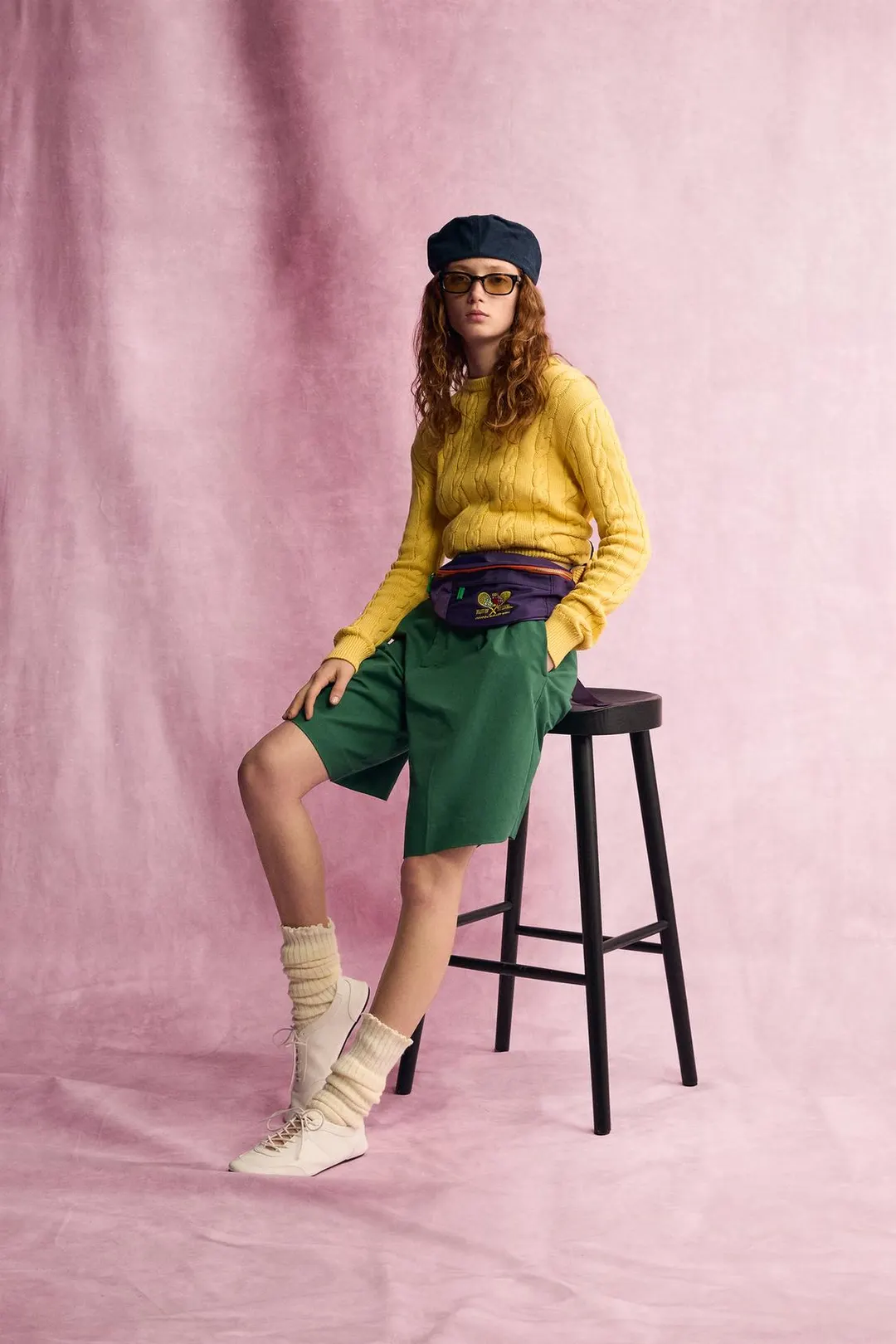 Свитер оверсайз с косами Fruit of the Loom™, Zara