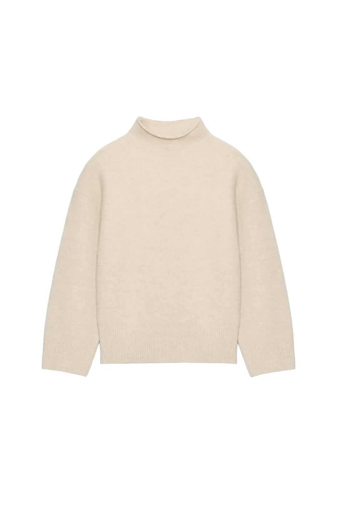 Мягкий вязаный свитер с высоким воротником, Zara