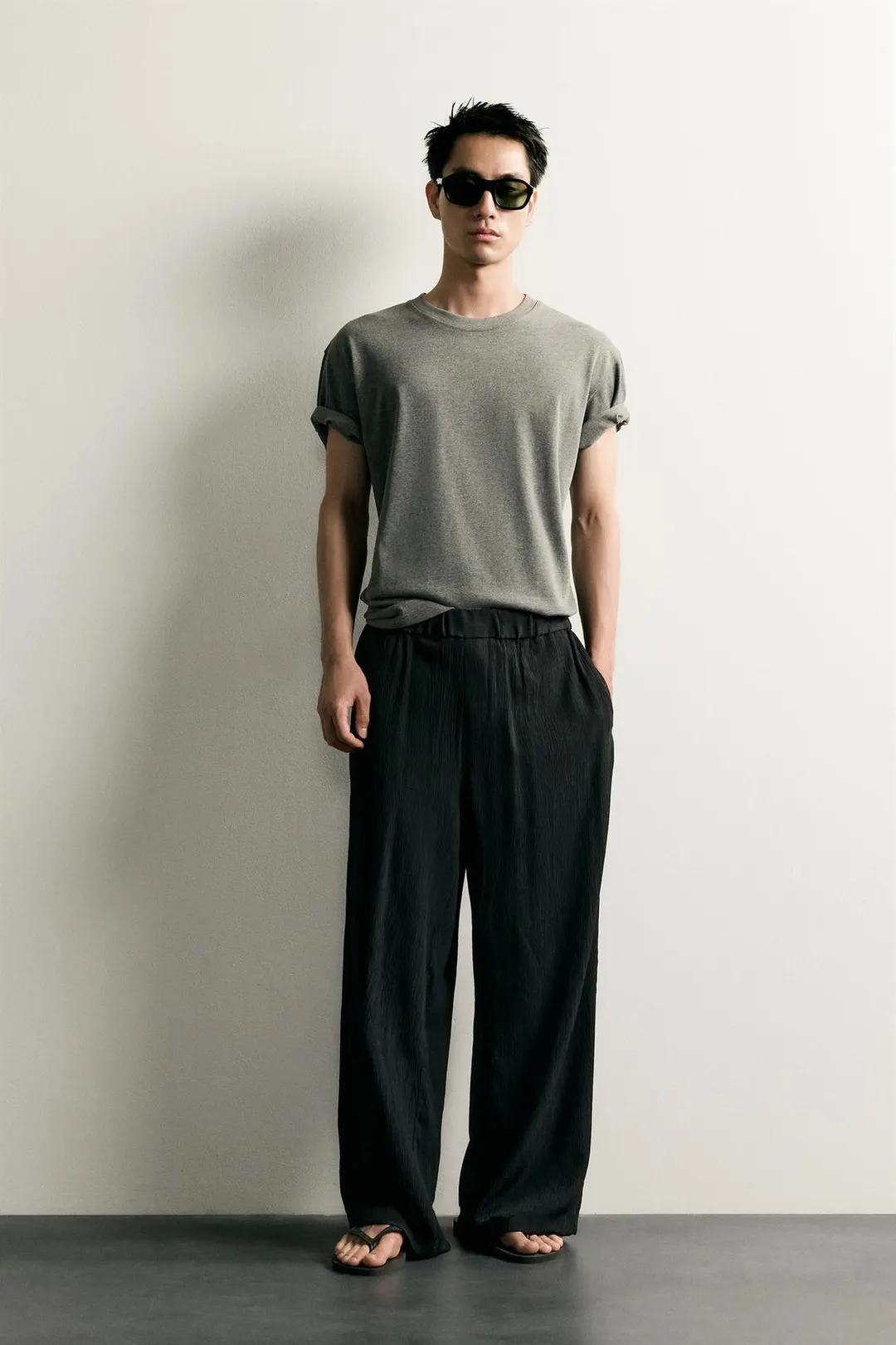 Фактурные брюки свободного кроя, Zara
