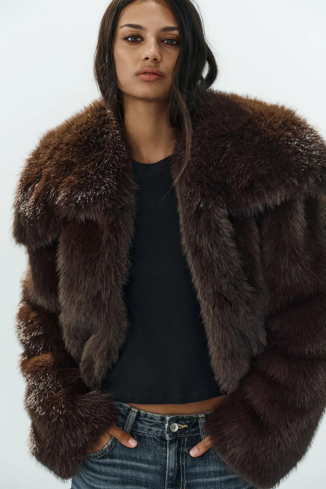 Куртка из искусственного меха, Zara