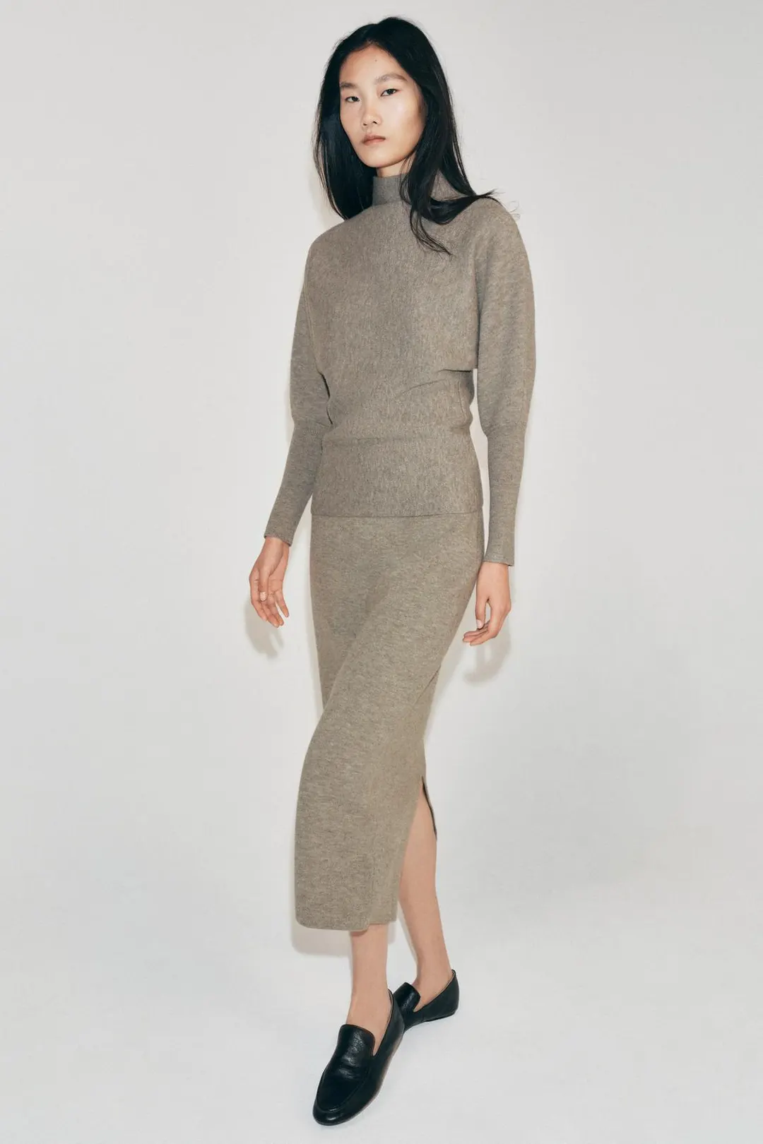 Вязаная юбка миди, Zara