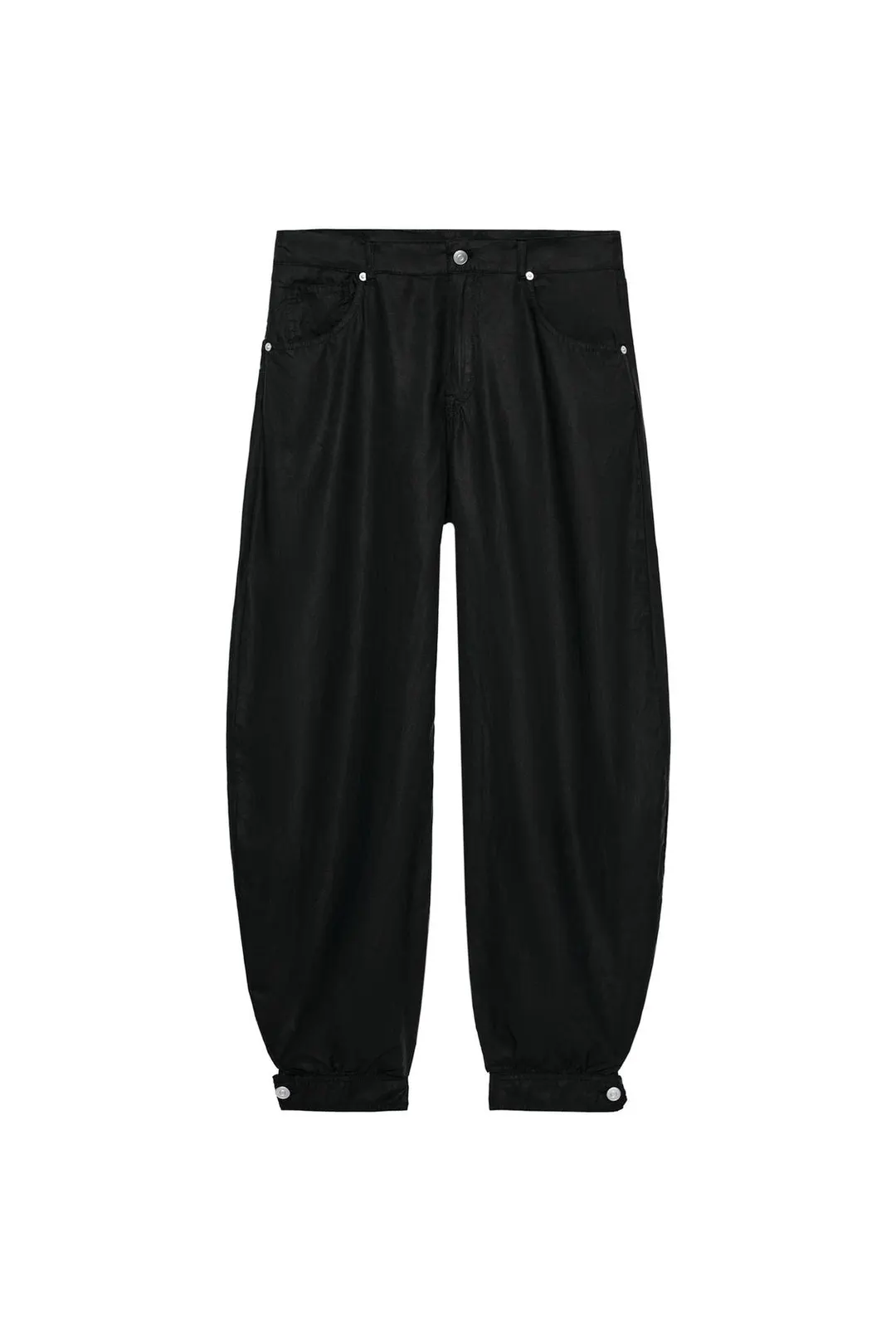 Брюки струящиеся силуэта balloon с манжетами, Zara