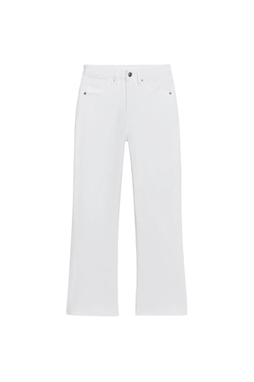 Укороченные расклешенные джинсы с высокой посадкой TRF, Zara