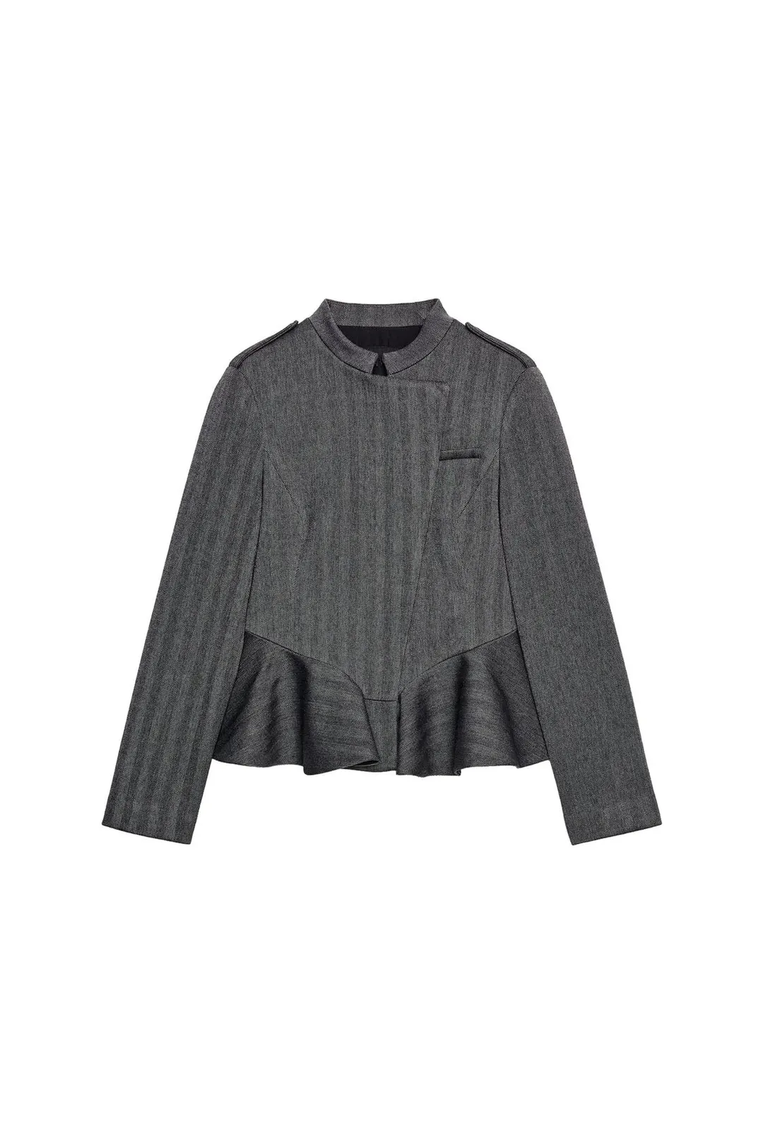 Блейзер двубортный с баской, Zara