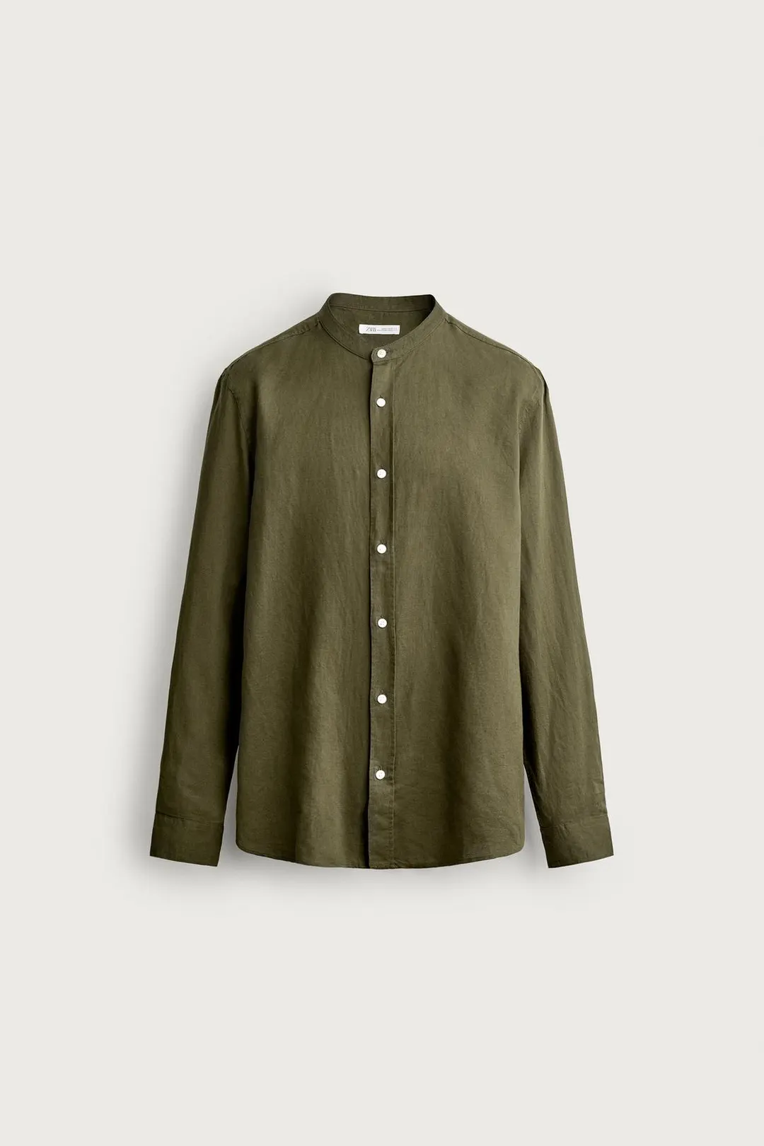 Рубашка свободного кроя из льна и хлопка, Zara