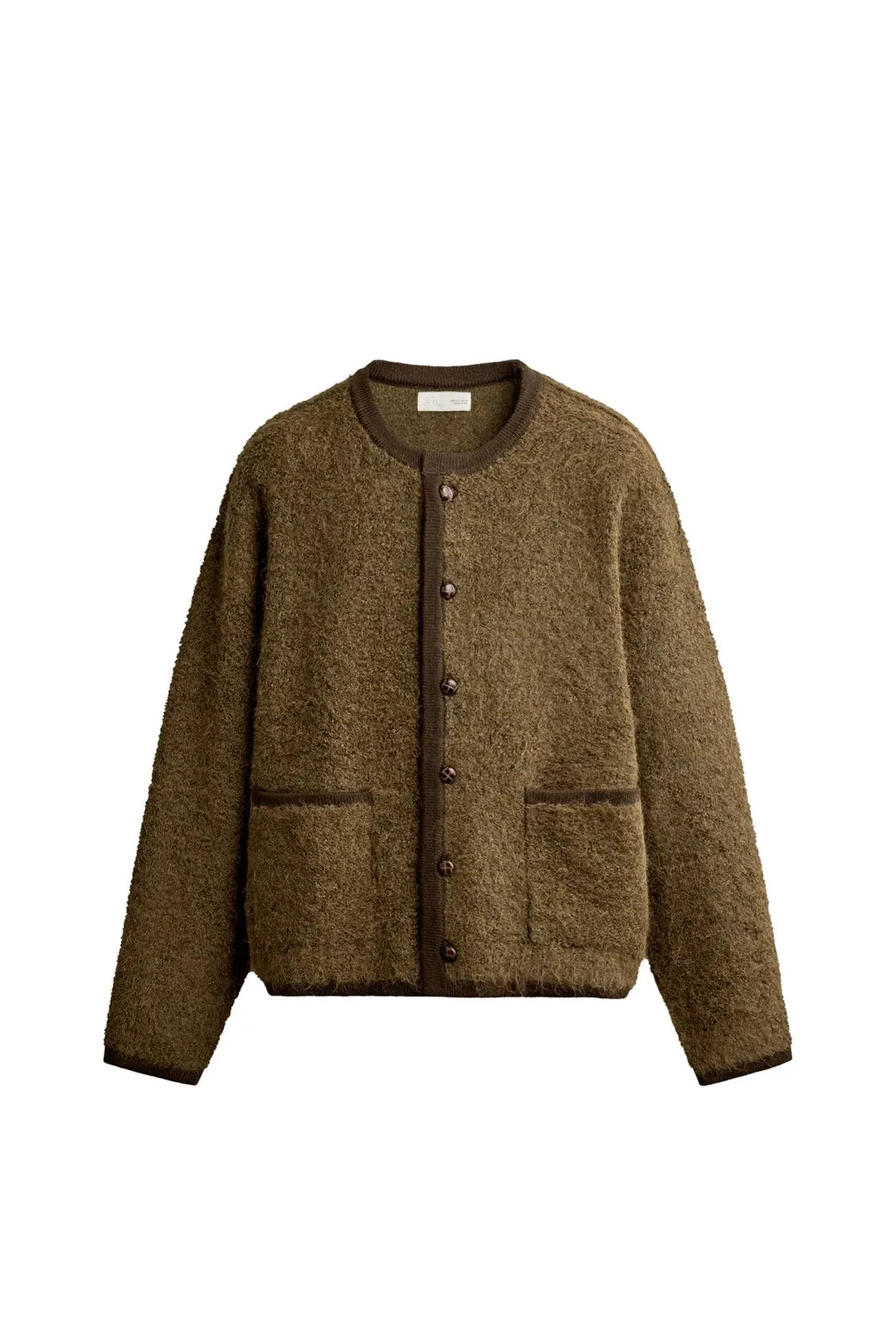 Фактурный кардиган из букле, Zara