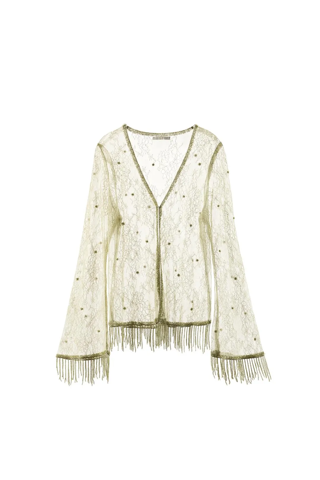 Кружевной жакет с бусинами, Zara