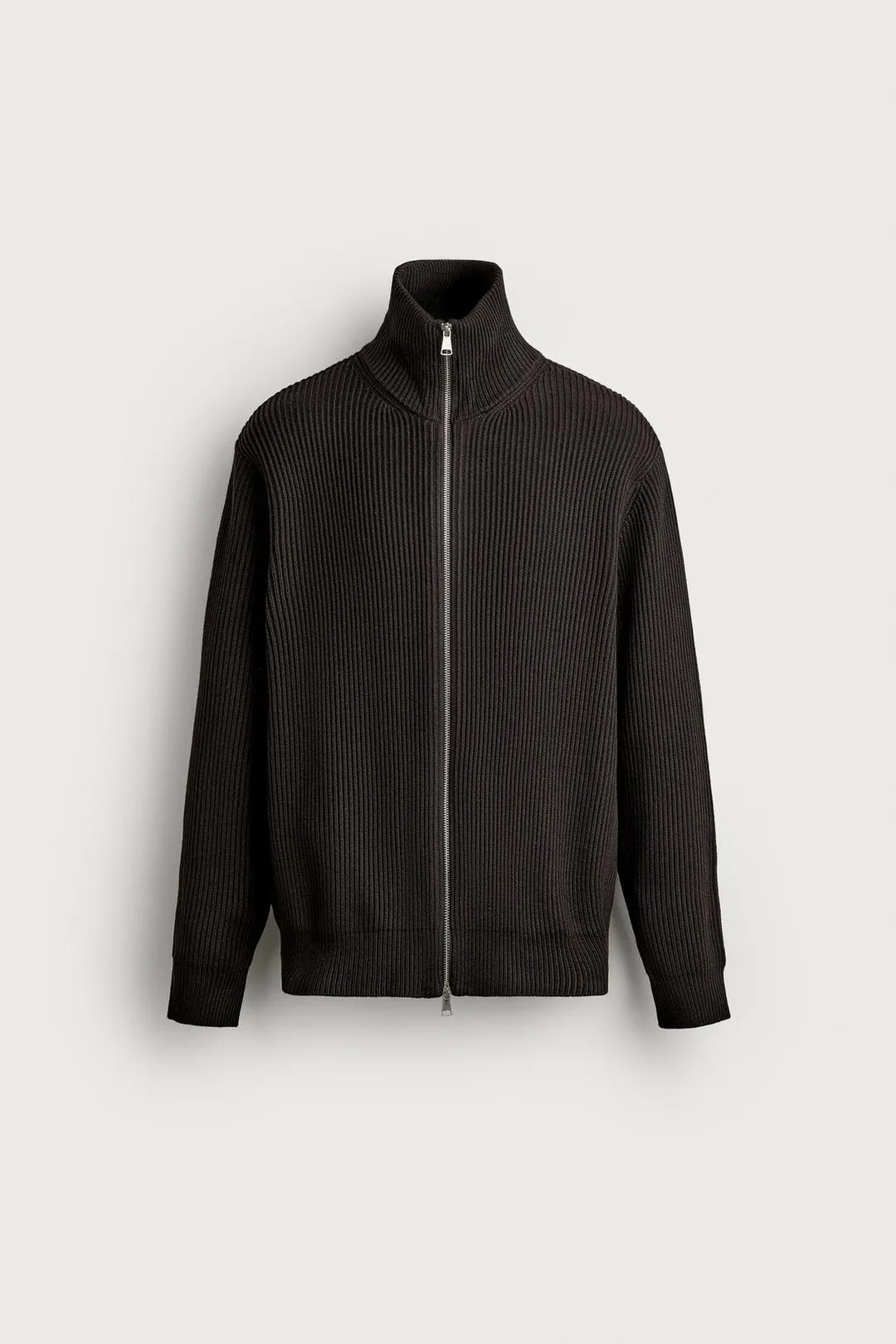Плотный кардиган на молнии, Zara