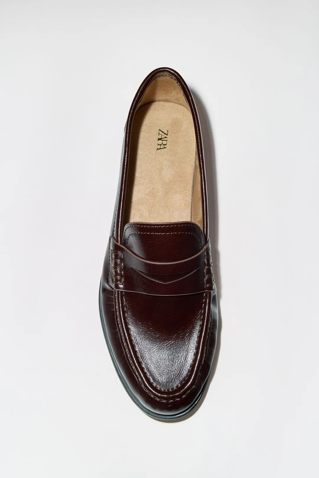 Мягкие лоферы со сборками, Zara