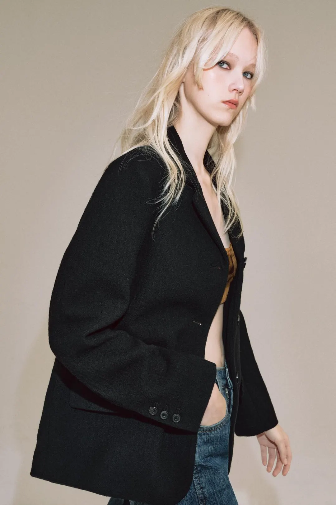 Пиджак из смесовой шерсти ZW Collection, Zara