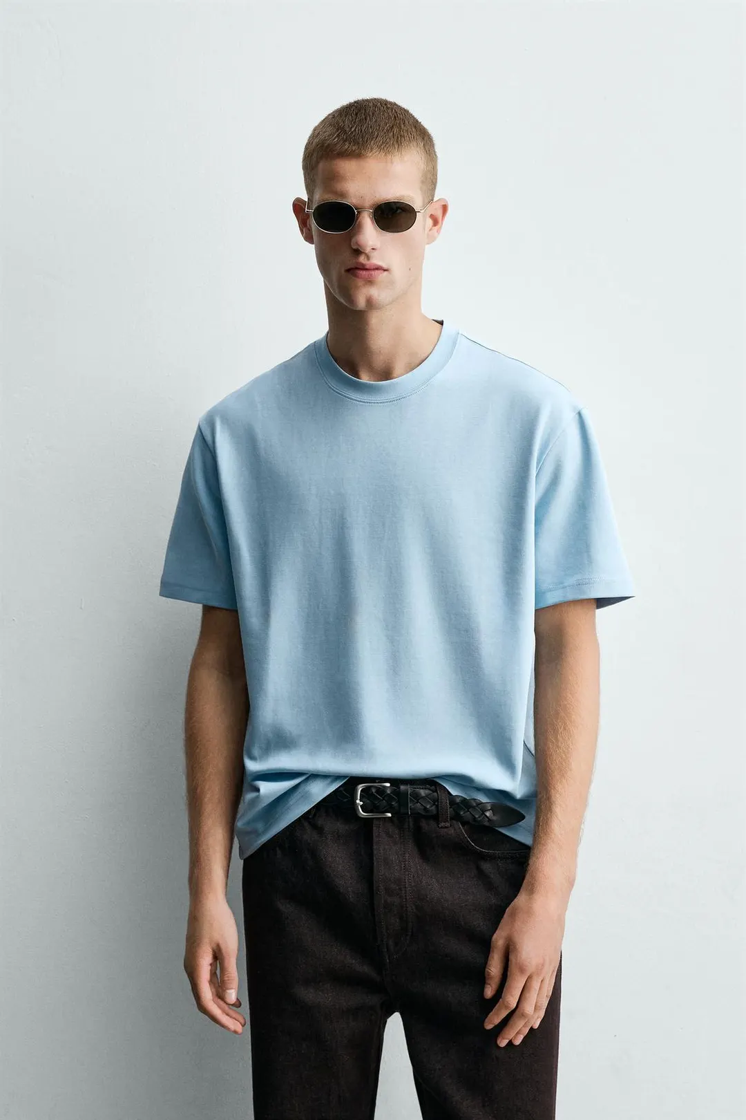 Футболка свободного кроя из интерлока /04, Zara