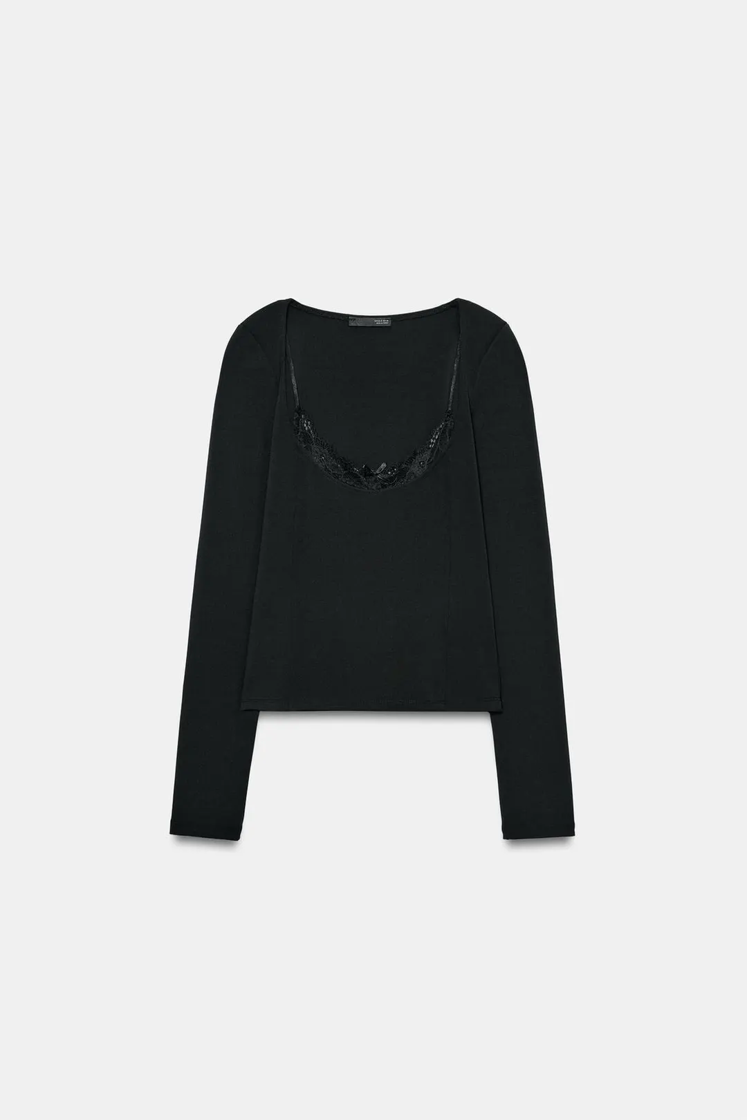 Топ эластичный с кружевом, Zara