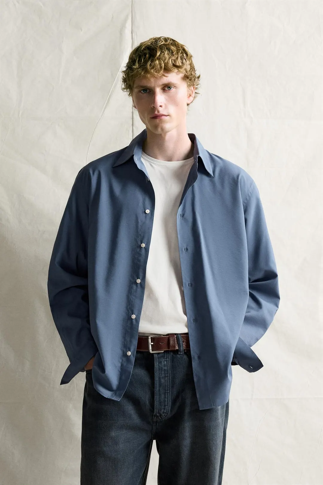 Струящаяся рубашка свободного кроя, Zara
