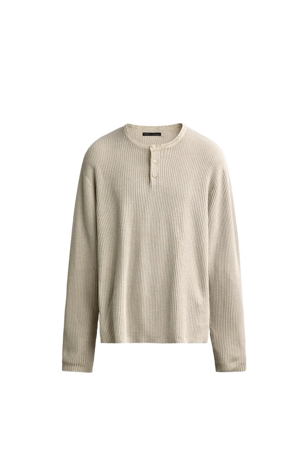 Трикотажная футболка хенли, Zara