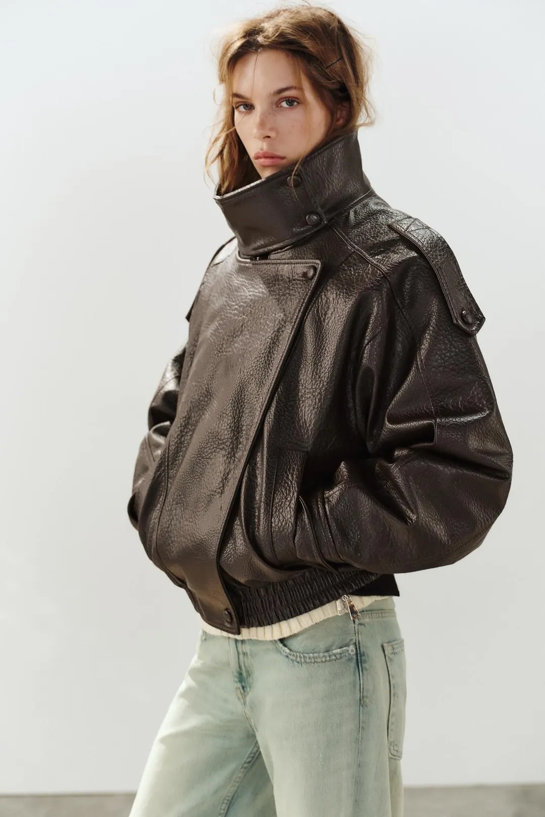 Куртка-косуха под кожу, Zara