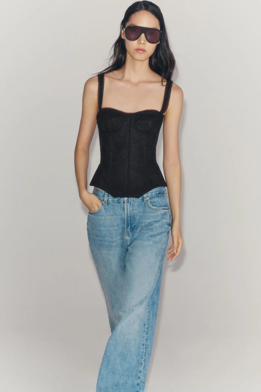 Кружевной корсет ZW Collection, Zara