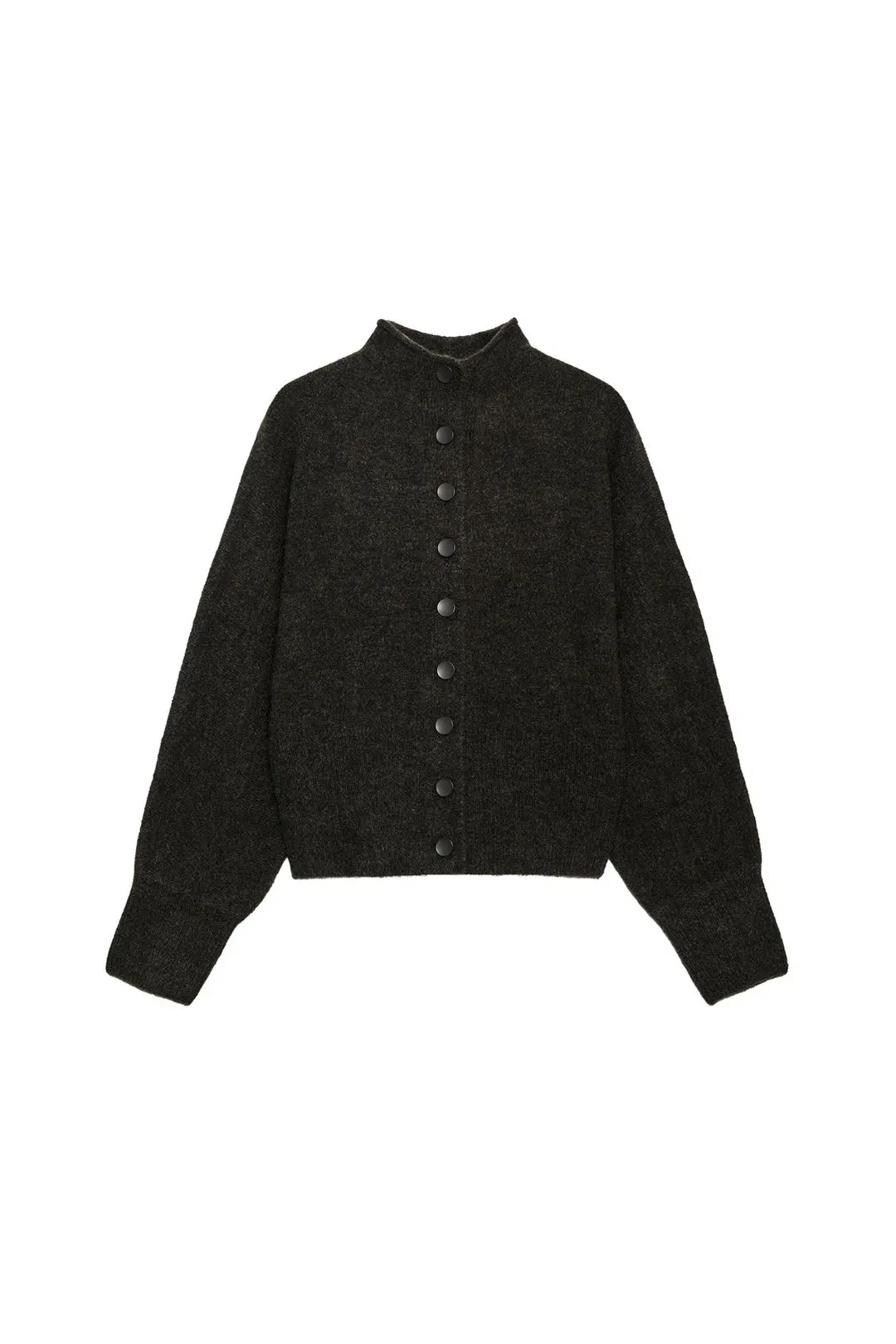 Мягкий кардиган с высоким воротником, Zara