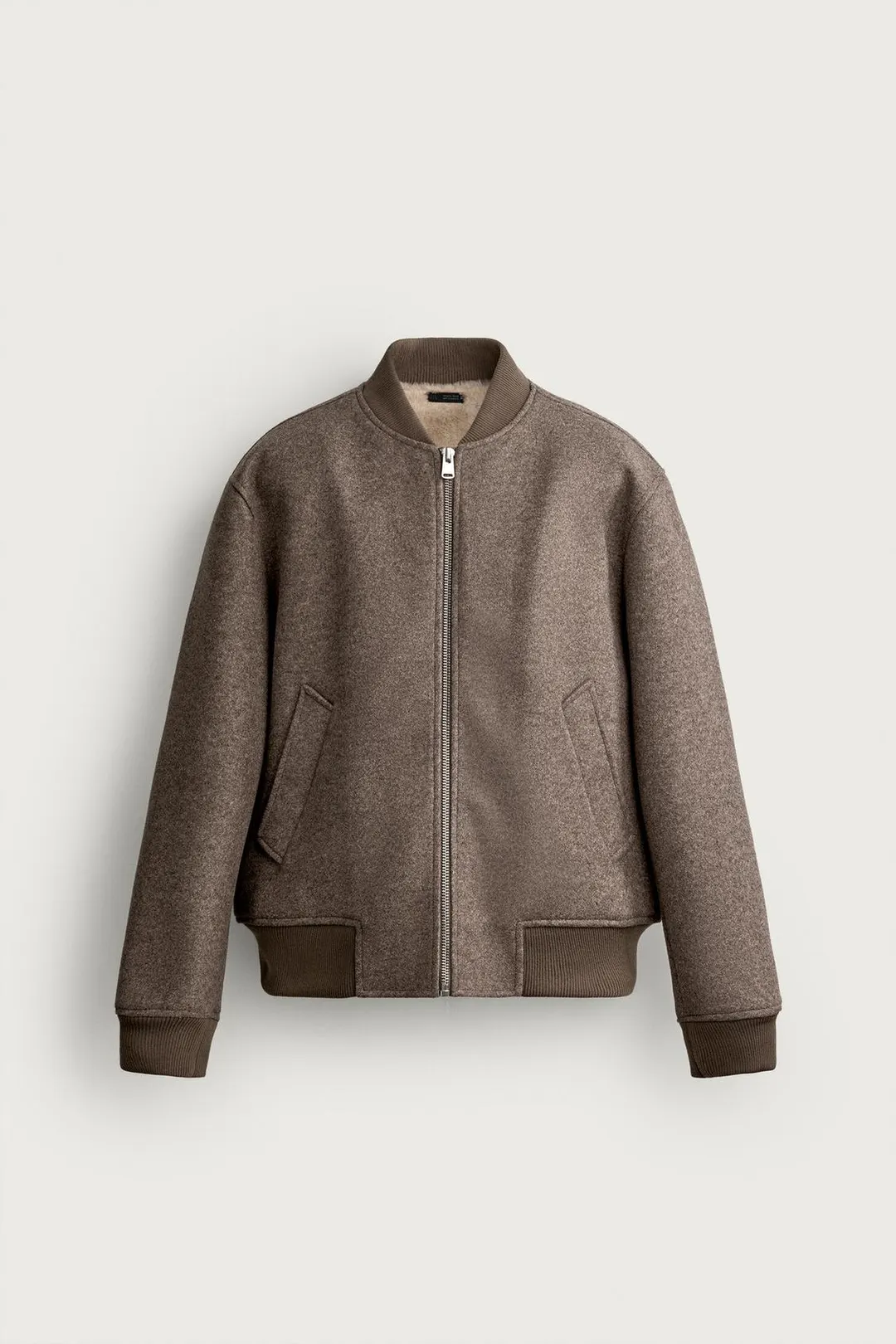 Бомбер с подкладкой из искусственного меха, Zara
