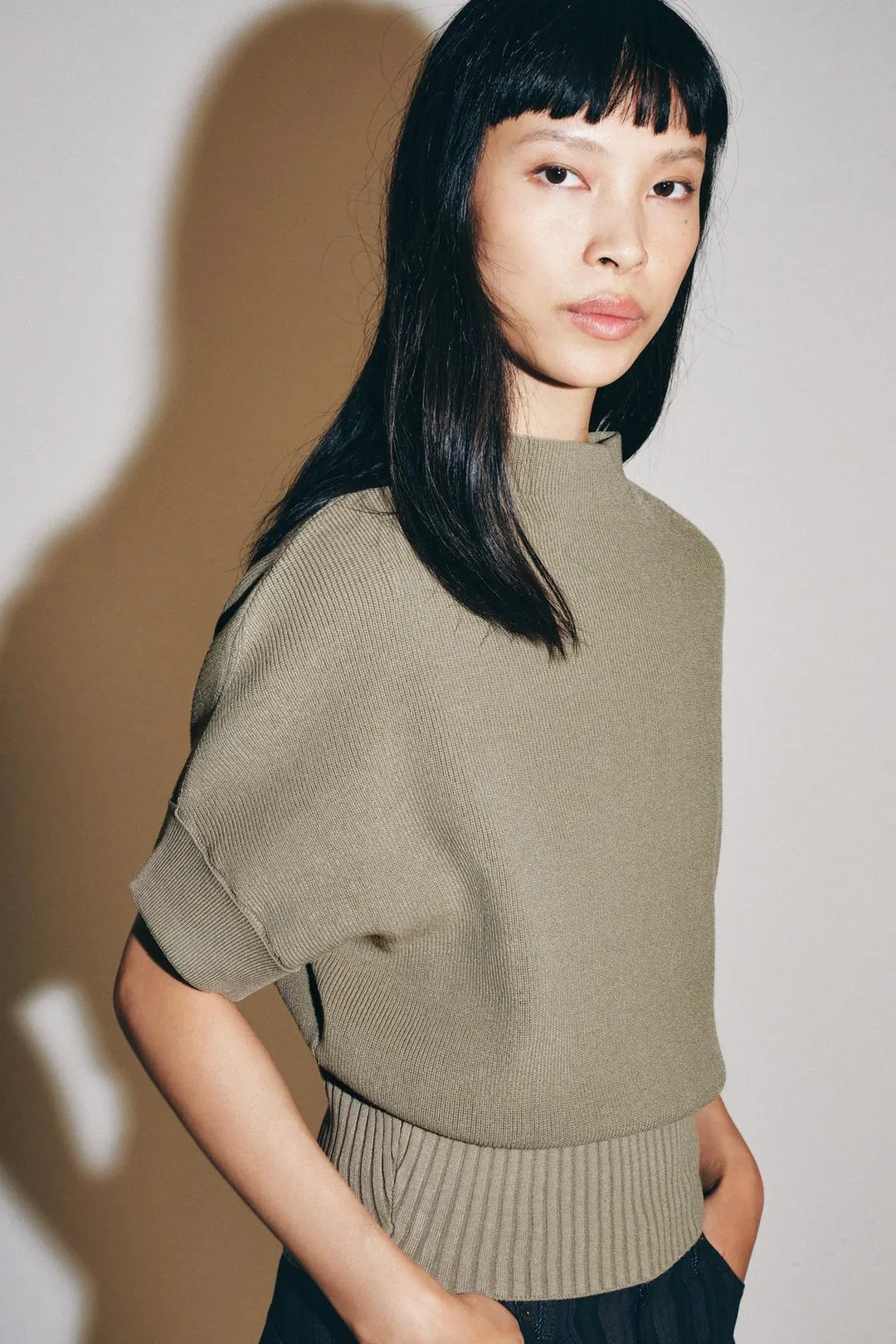 Топ вязаный приталенный, Zara