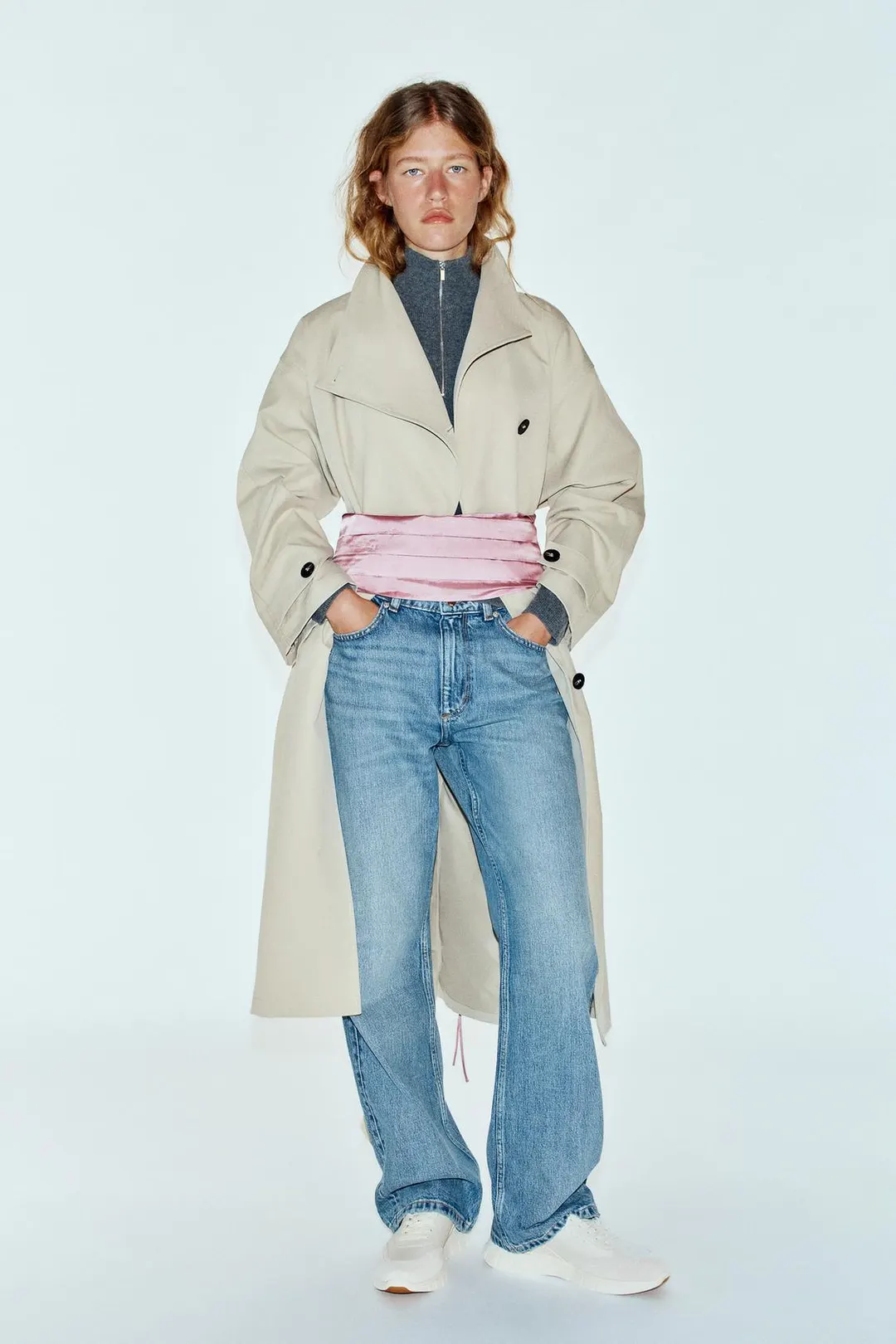 Кроссовки с контрастным задником, Zara