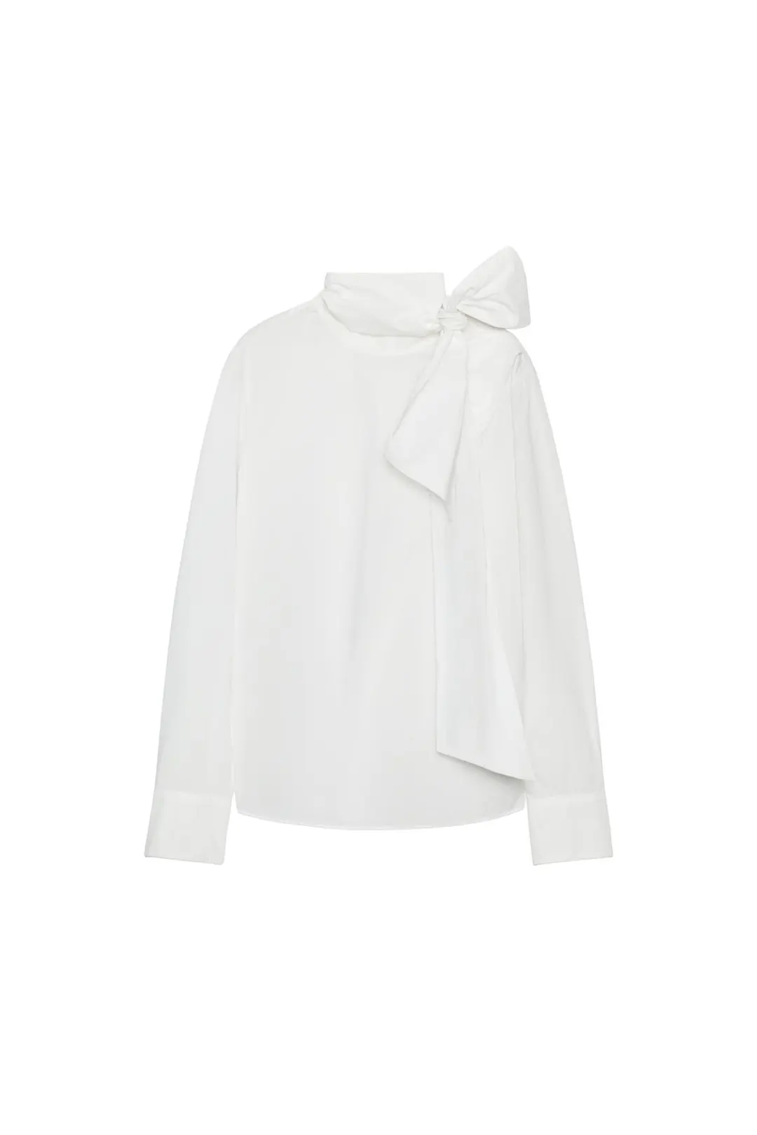 Рубашка из поплина с бантом ZW Collection, Zara