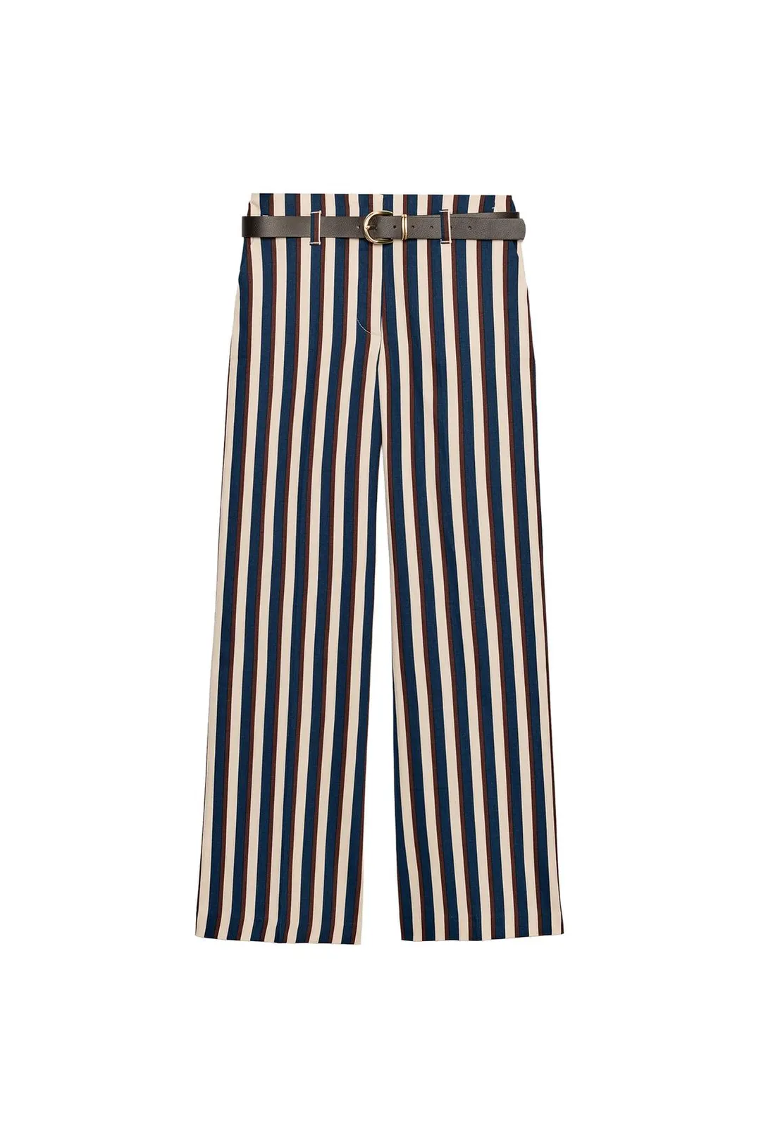 Брюки в полоску с ремнем, Zara