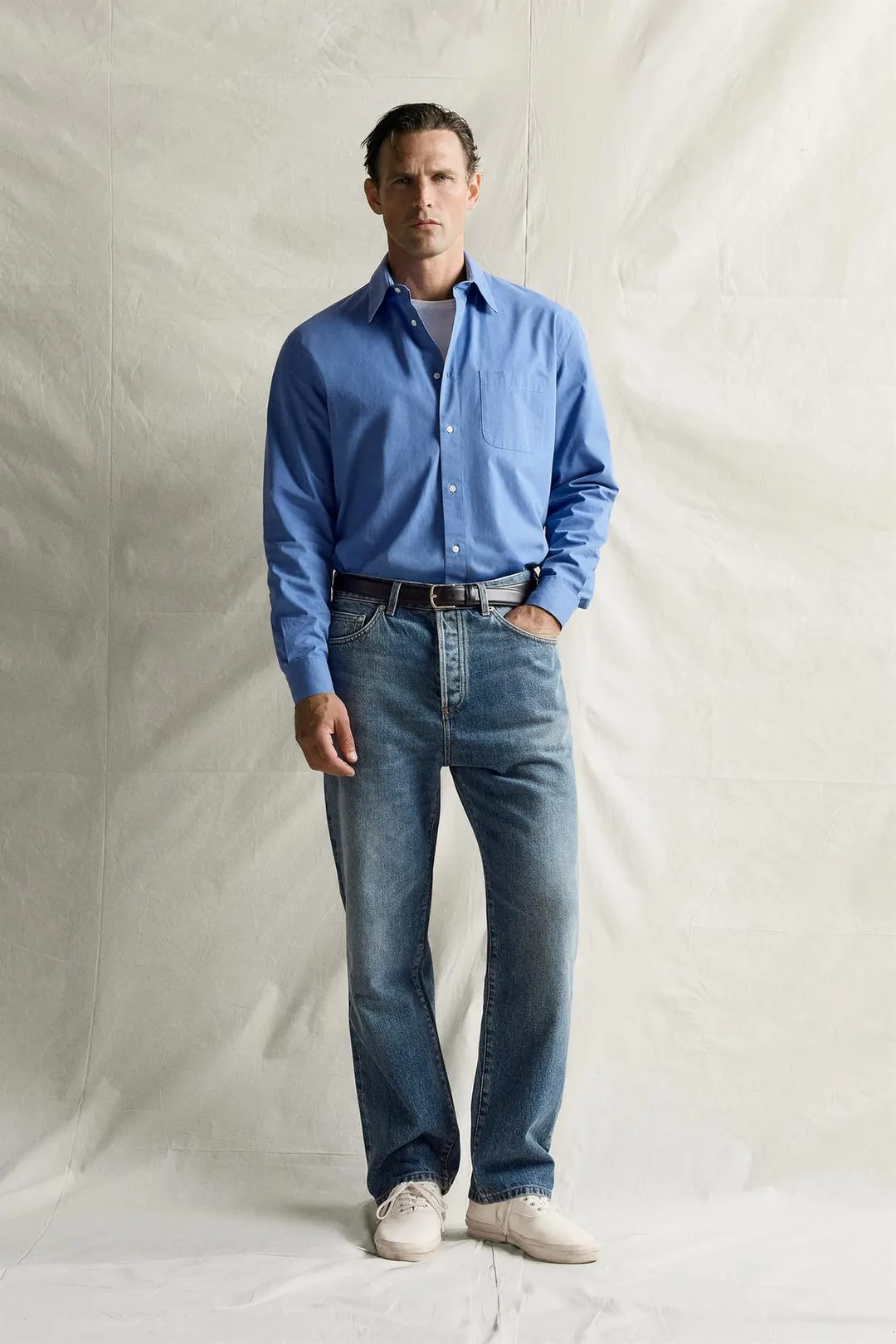 Джинсы прямого кроя до щиколотки, Zara