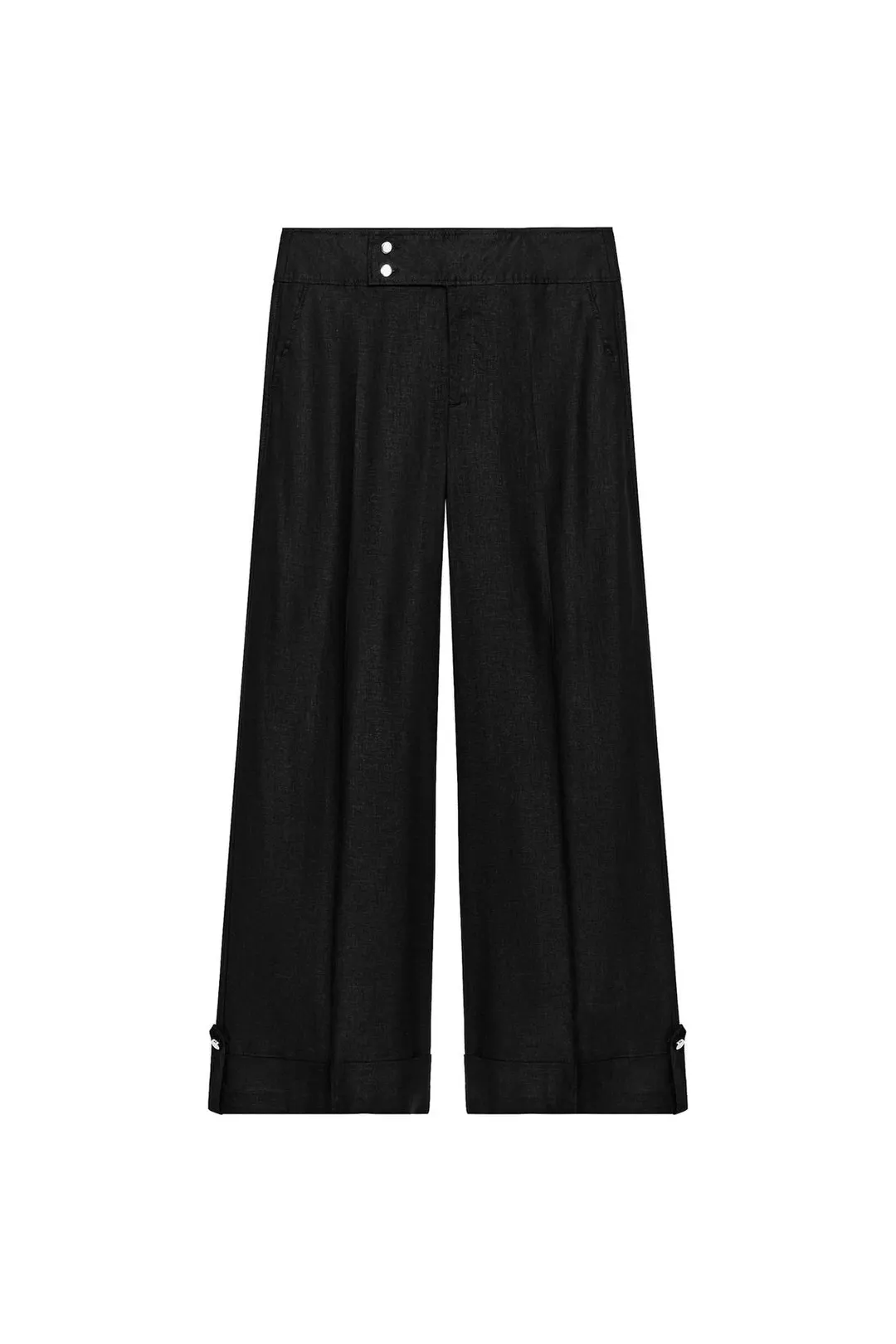 Брюки широкие с отворотами, Zara