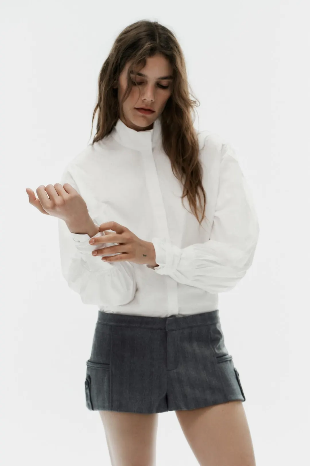 Рубашка из поплина с бантами, Zara