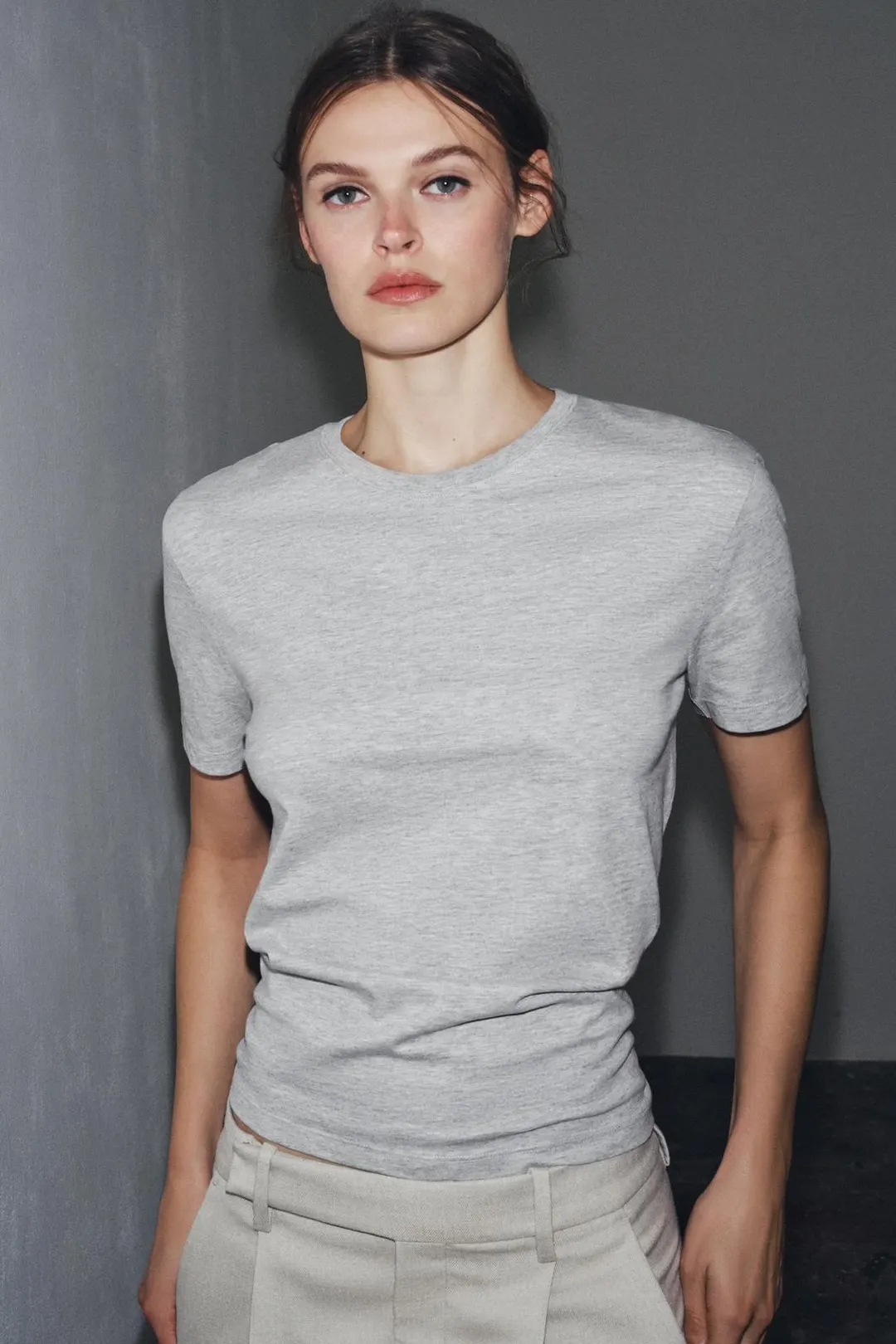 Футболка базовая из хлопка, Zara