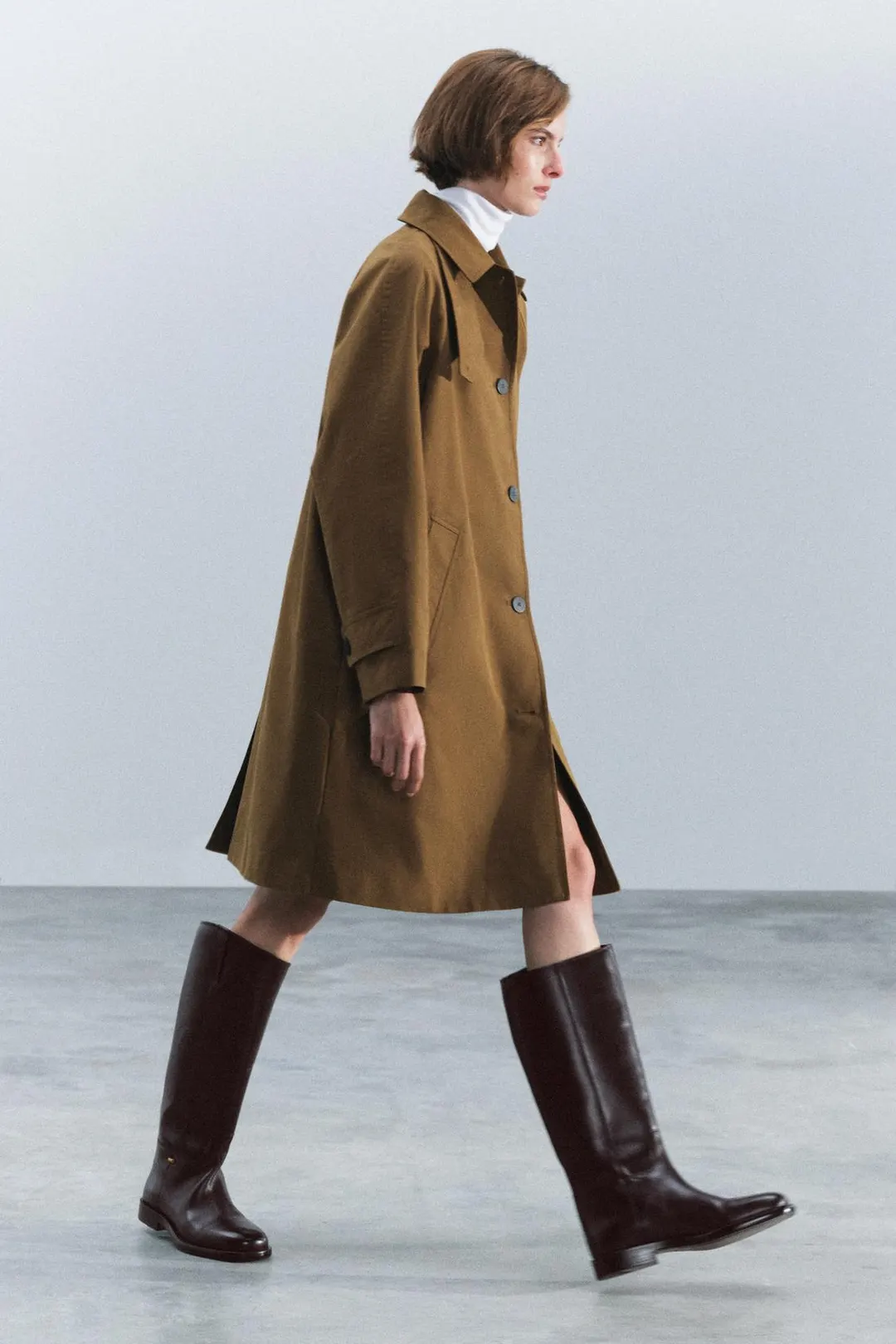 Кожаные сапоги для верховой езды, Zara