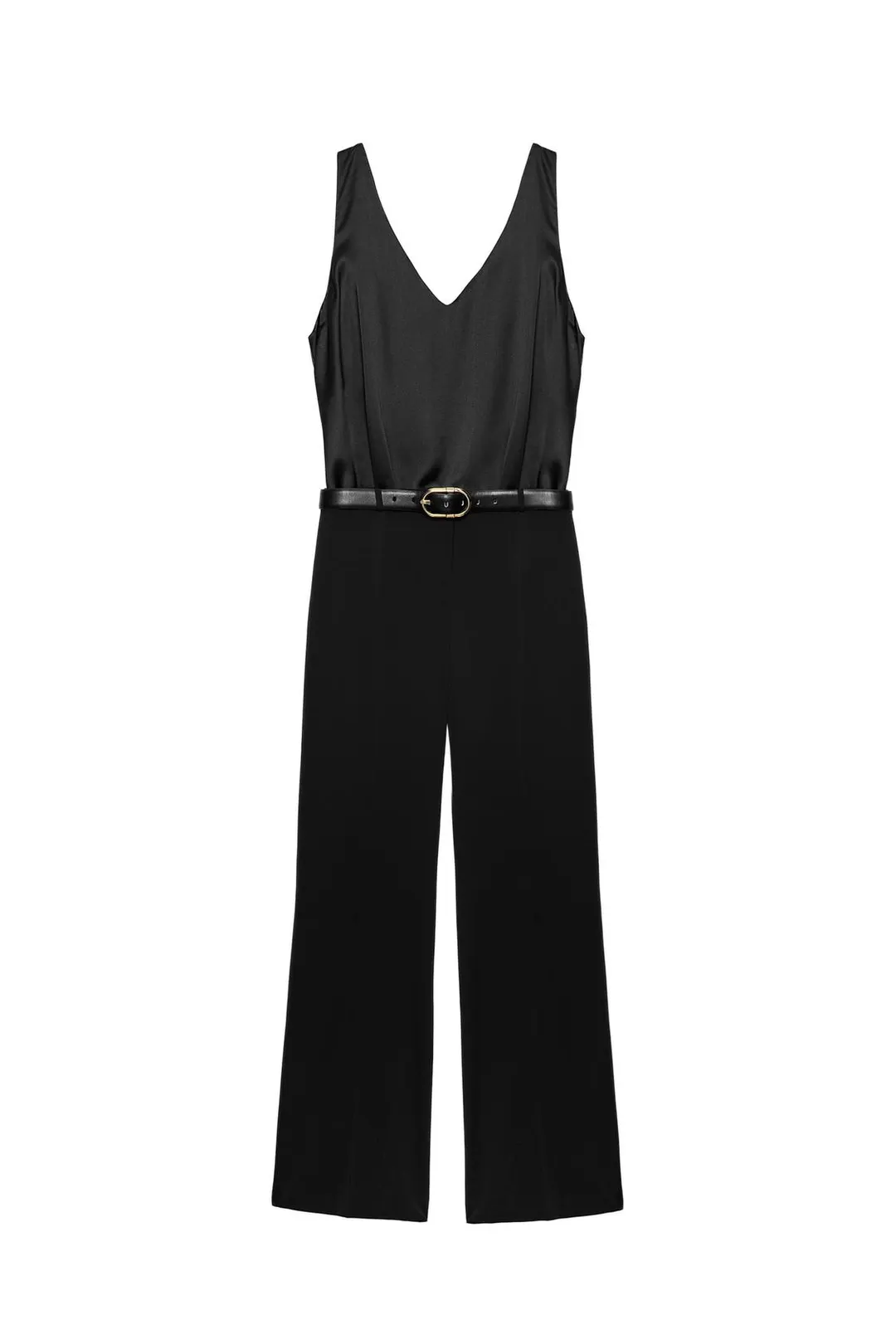 Комбинированный комбинезон с поясом, Zara