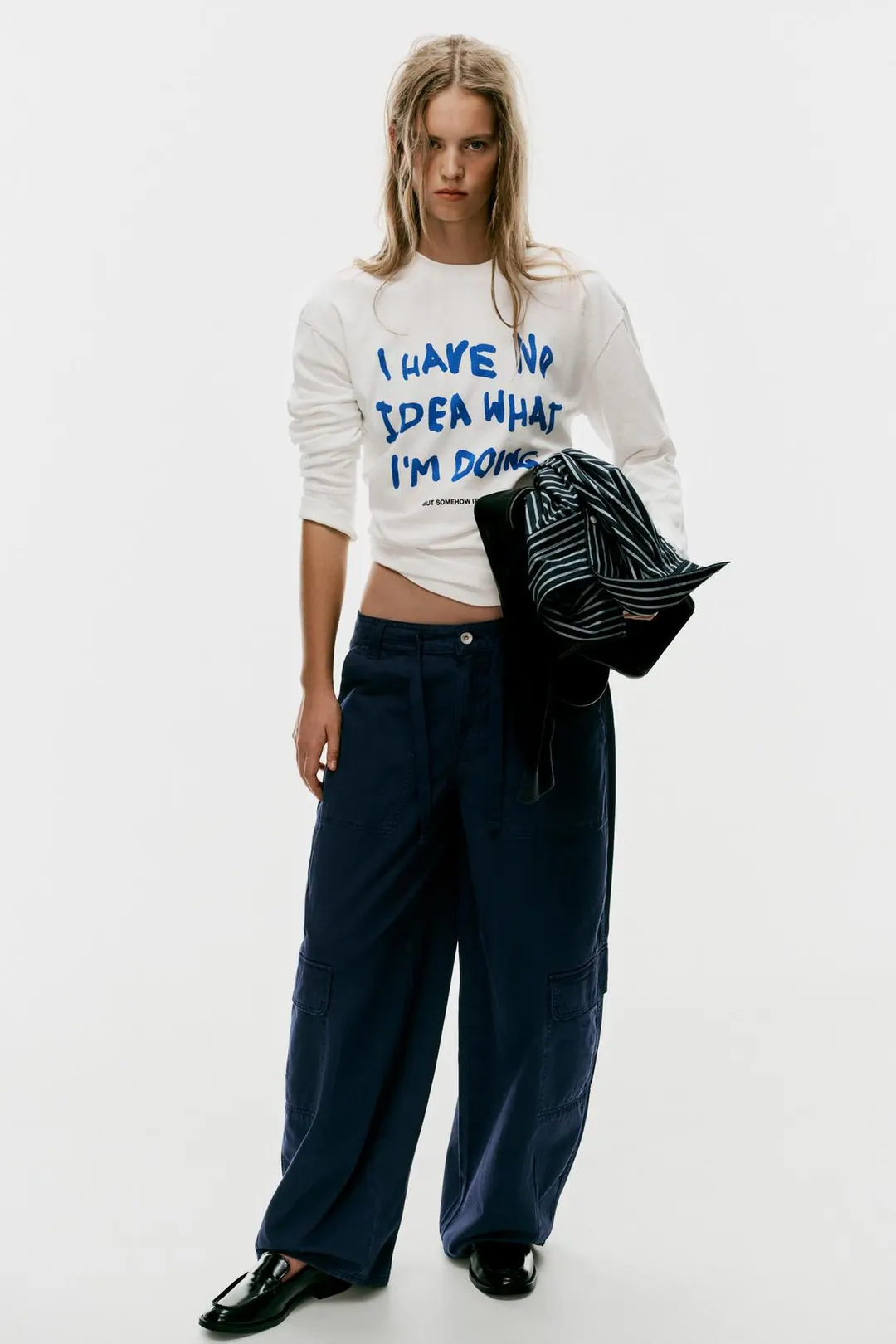 Футболка с надписью, Zara