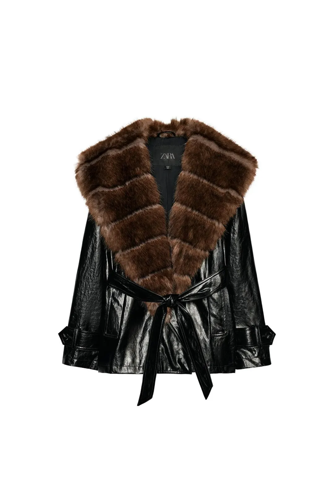 Тренч под кожу ZW Collection, Zara