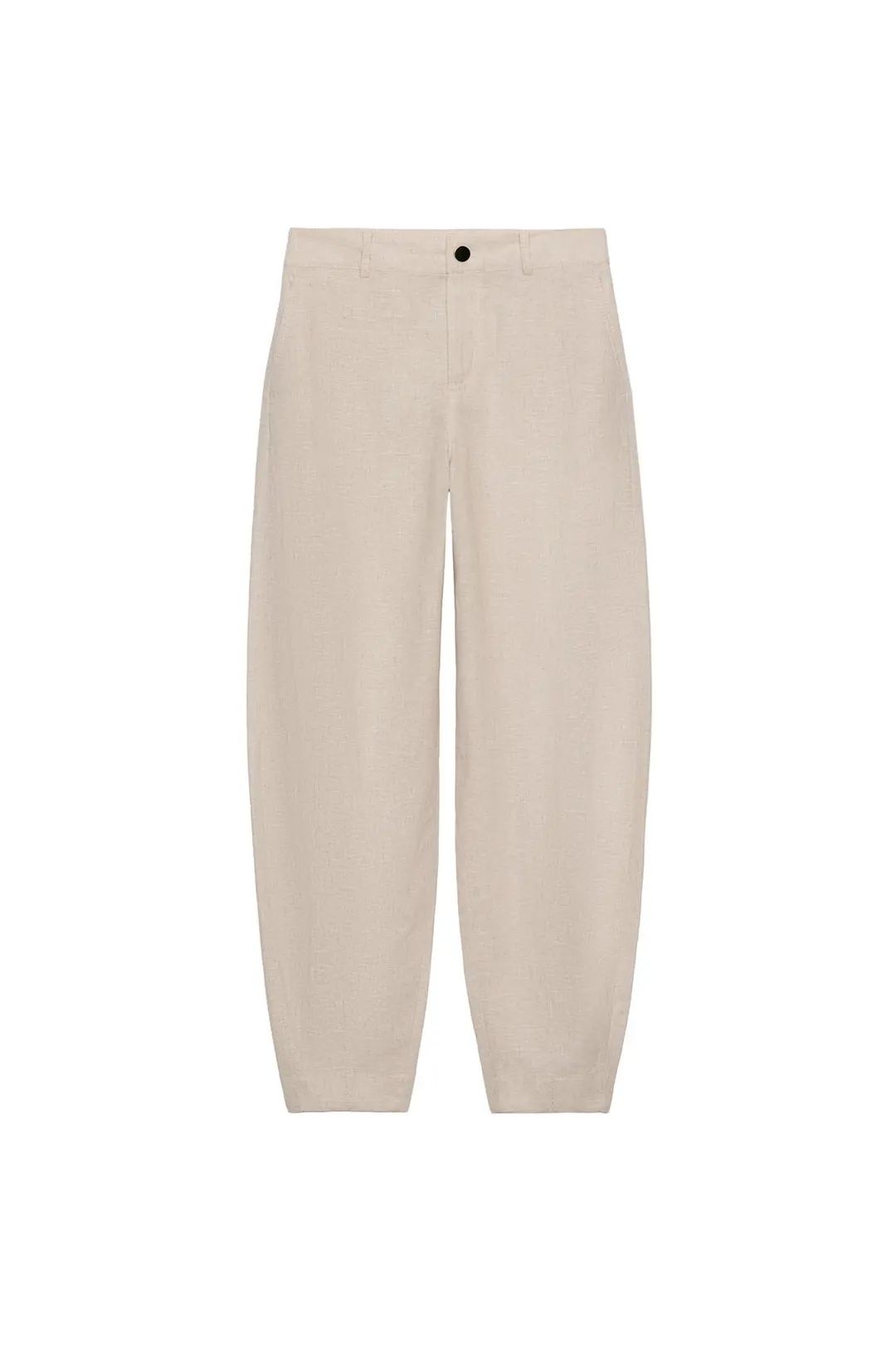 Брюки-баллоны из смесового льна, Zara