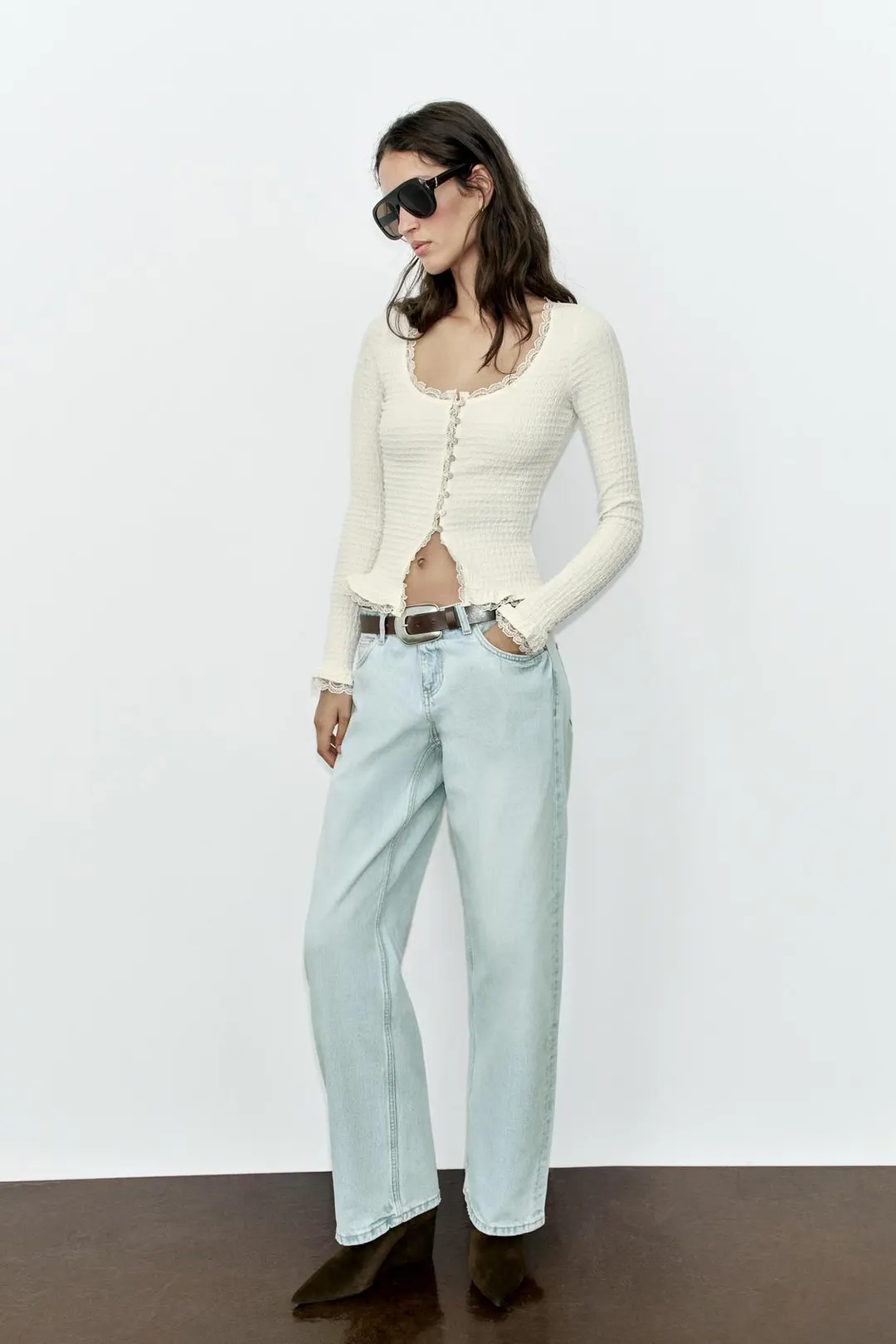 Куртка с контрастными деталями, Zara