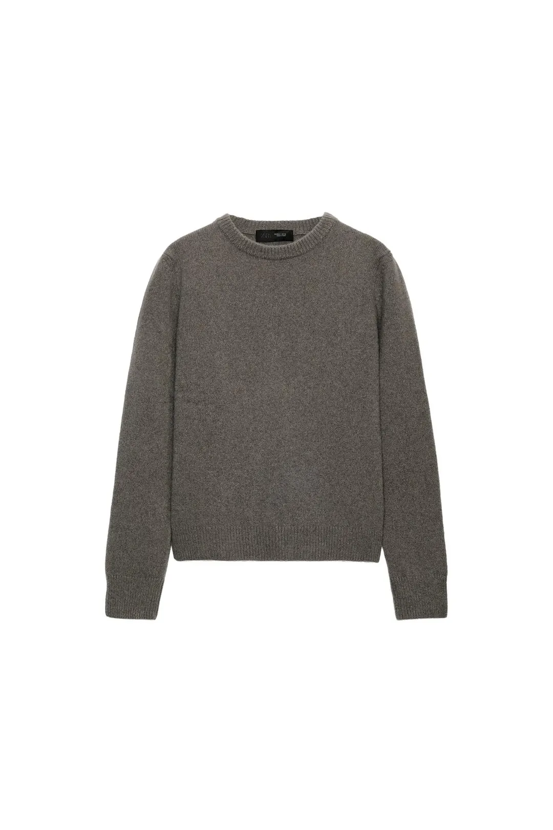 Однотонный джемпер из кашемира и шерсти, Zara