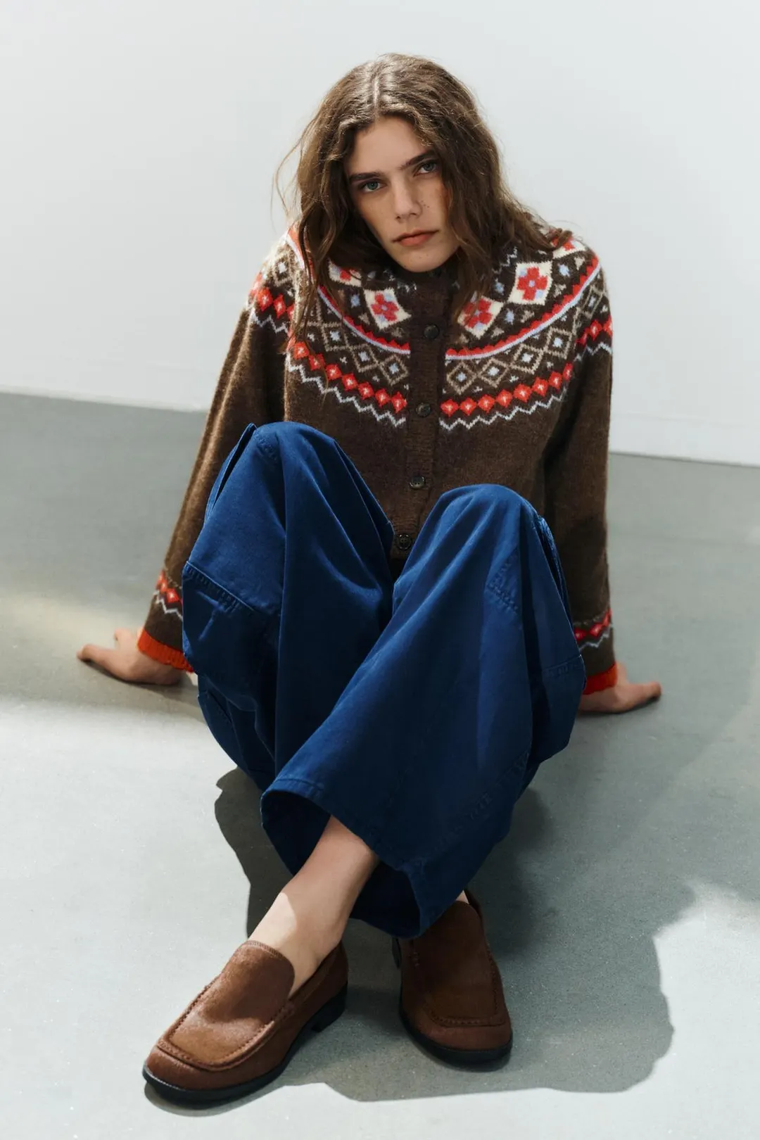 Лоферы из фактурной кожи, Zara
