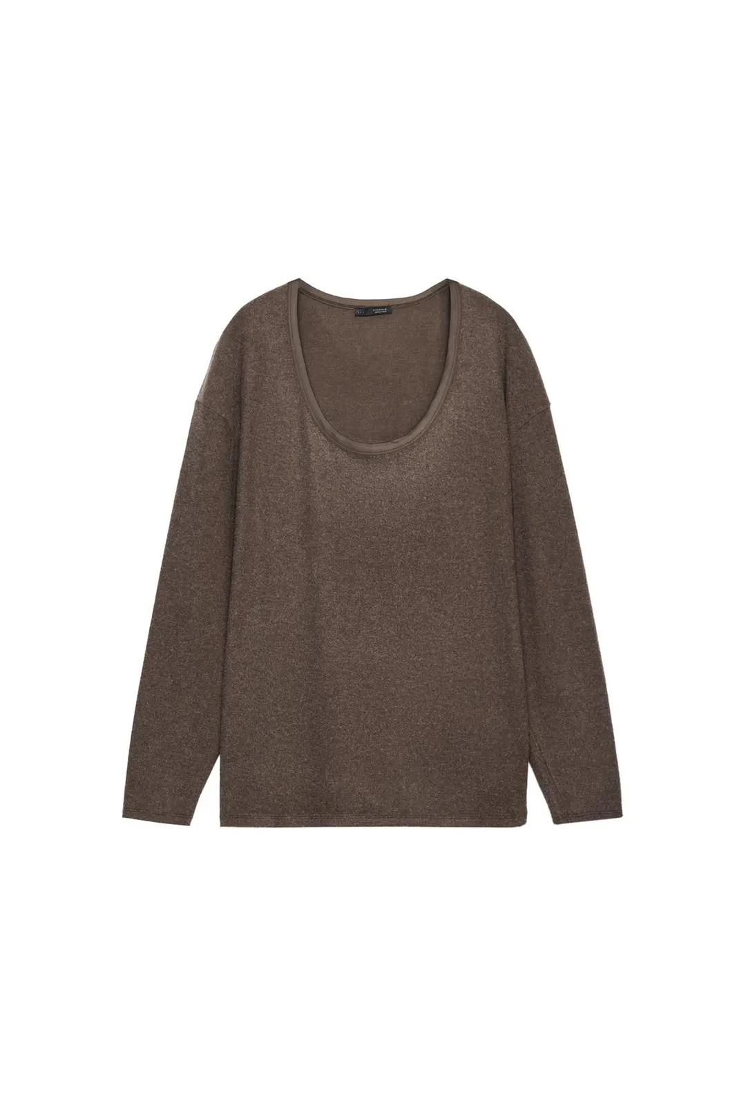 Мягкая футболка оверсайз, Zara