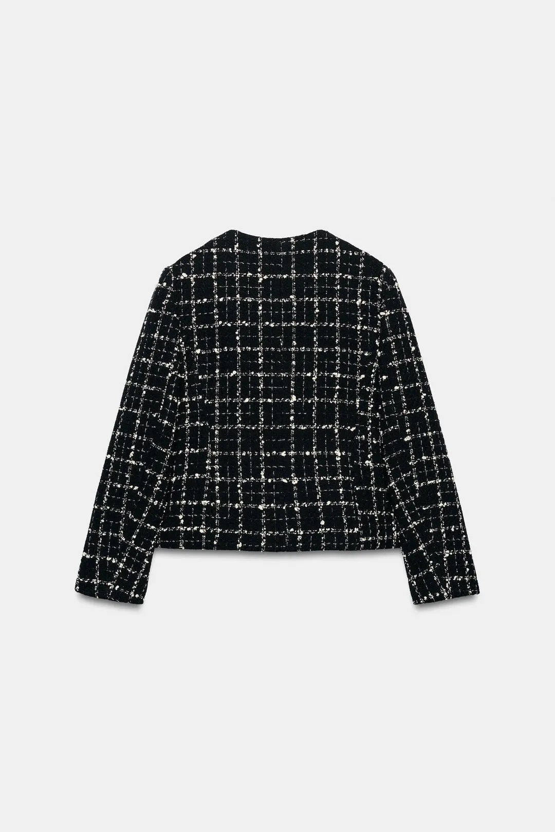 Фактурный блейзер с круглым вырезом, Zara