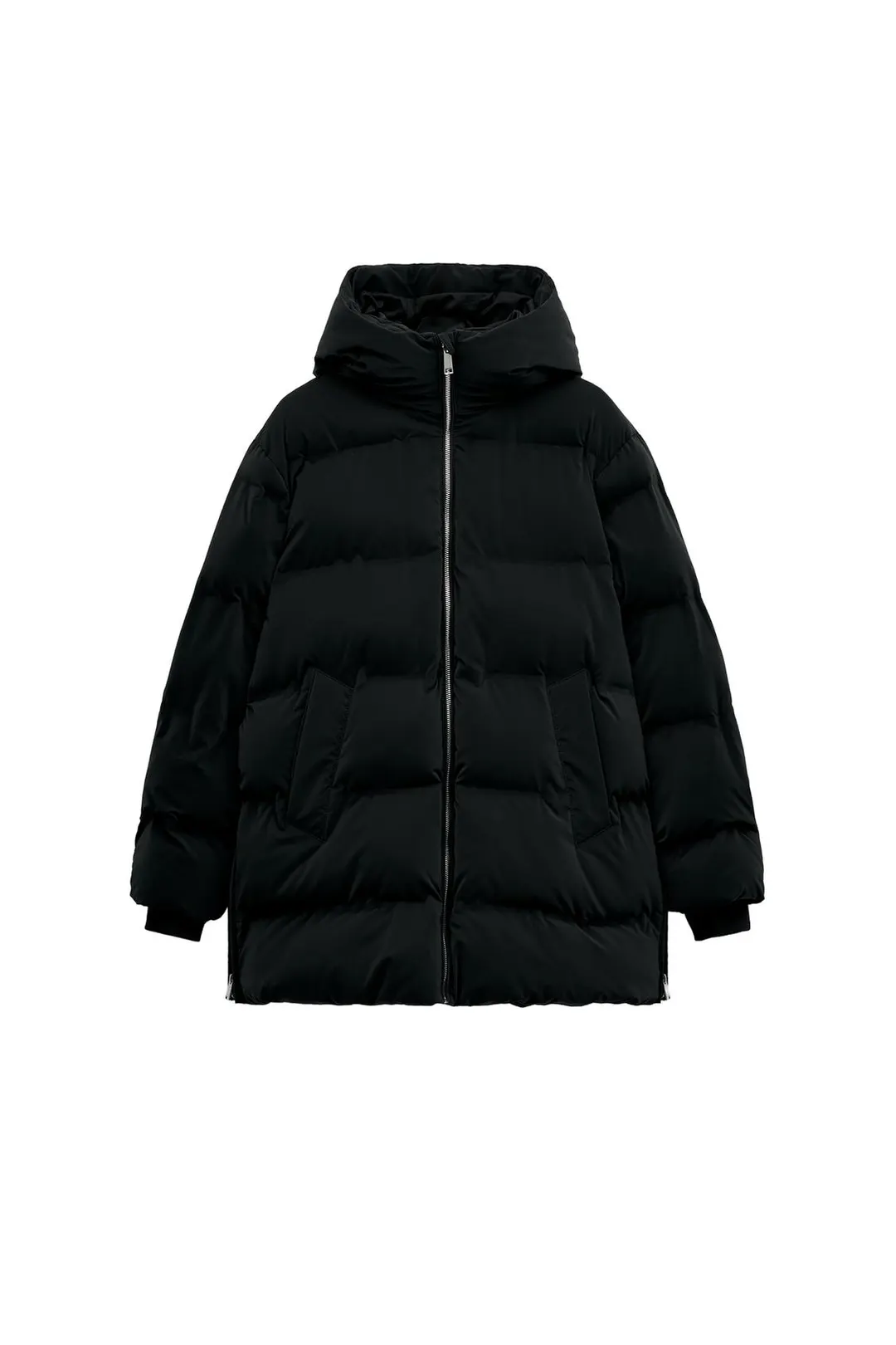 Непродуваемый прорезиненный анорак с капюшоном, Zara
