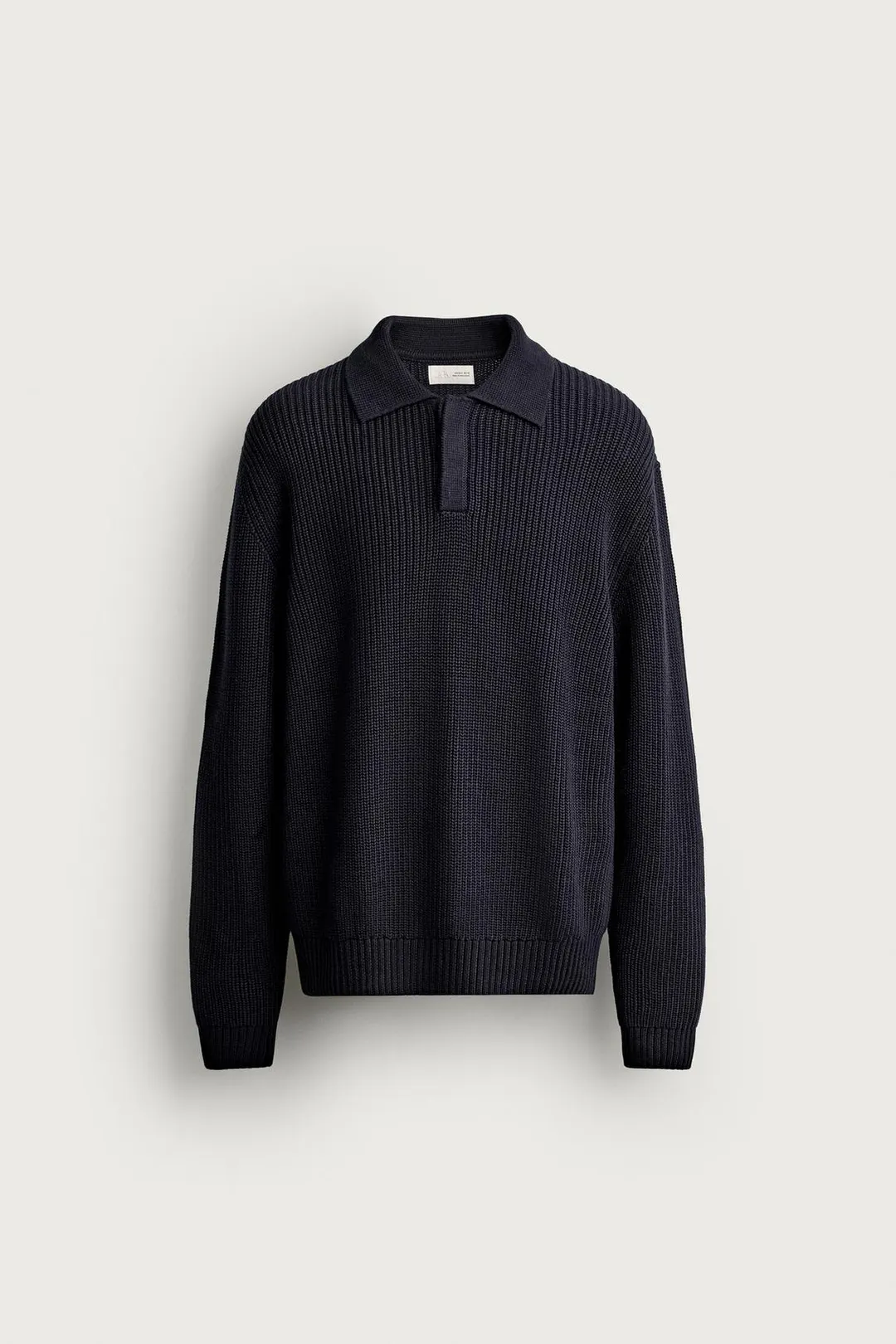 Поло стандартного кроя жемчужной вязки, Zara