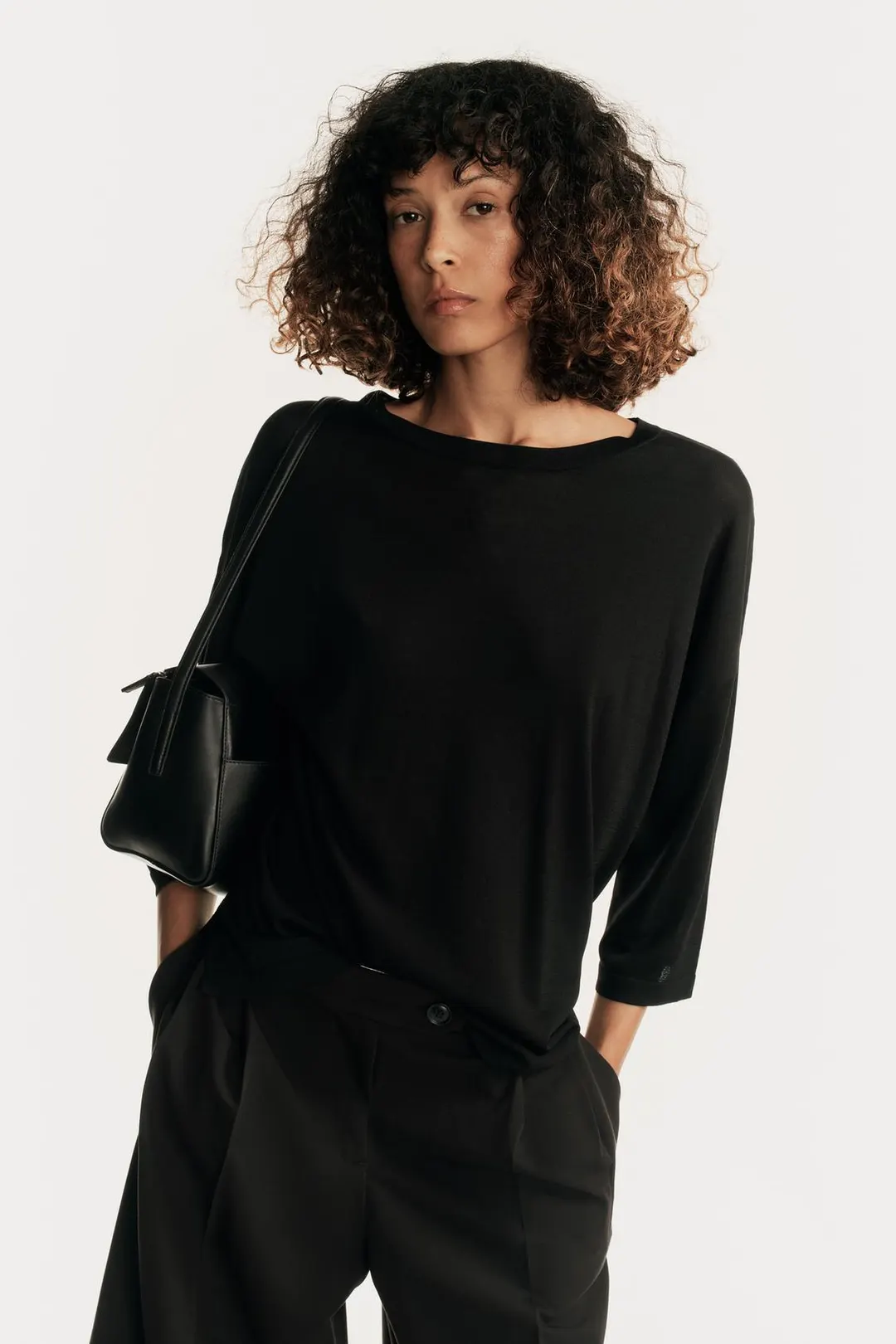 Вязаный топ с рукавами 3/4, Zara