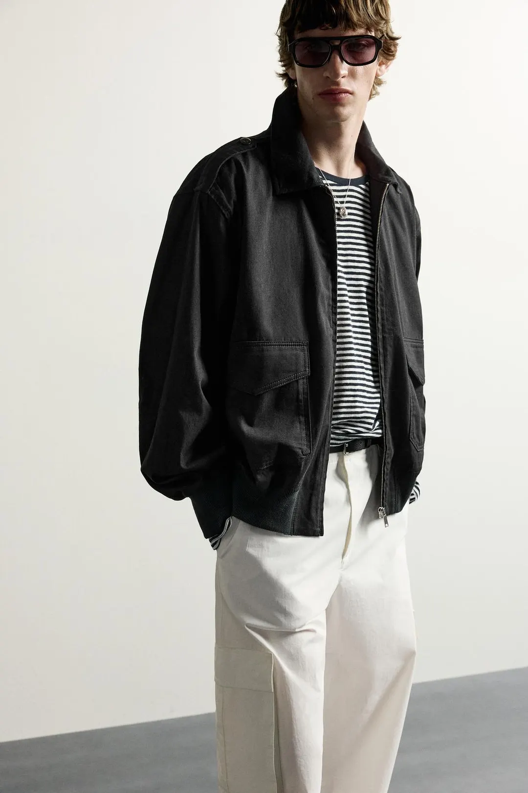 Куртка свободного кроя с хлястиками, Zara