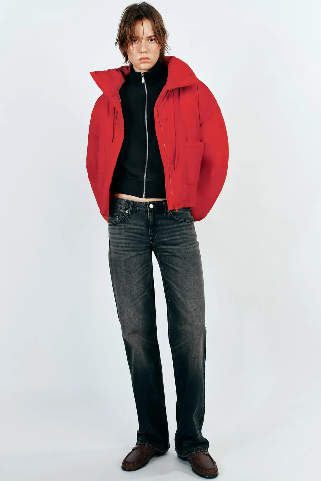 Водоотталкивающий анорак с карманом, Zara