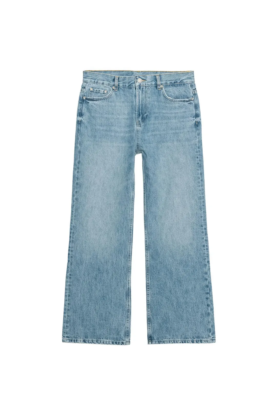 Джинсы расклешенные свободного кроя с низкой посадкой ZW Collection, Zara