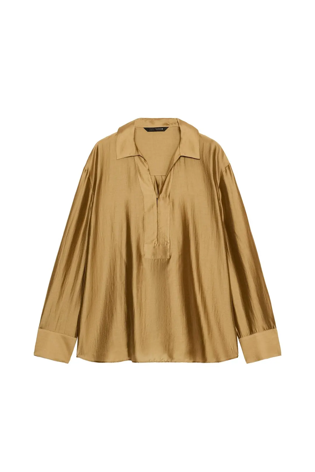 Рубашка однотонная ZW Collection, Zara