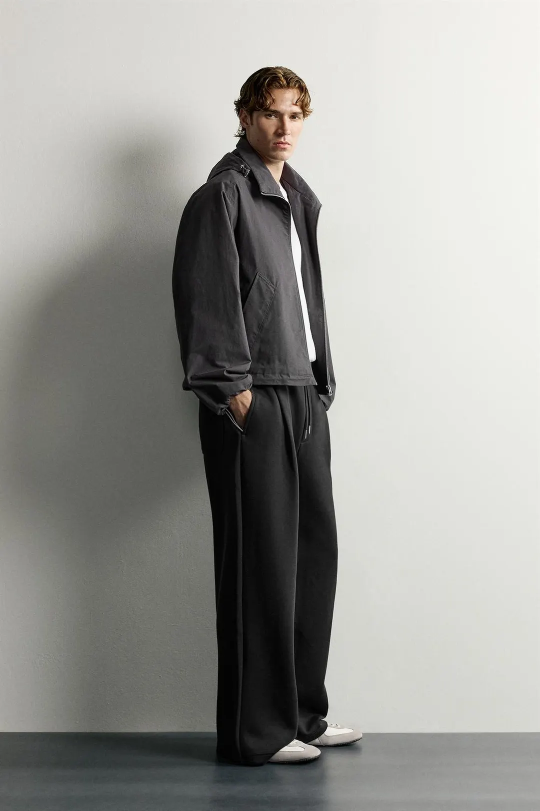Брюки баллоны со складками, Zara