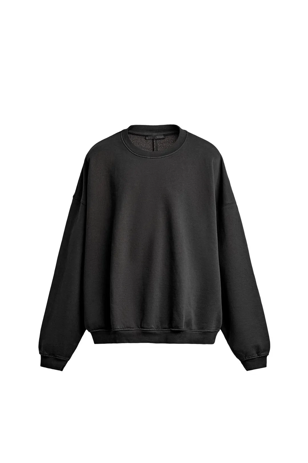 Свитшот свободного кроя с круглым вырезом и эффектом стирки, Zara