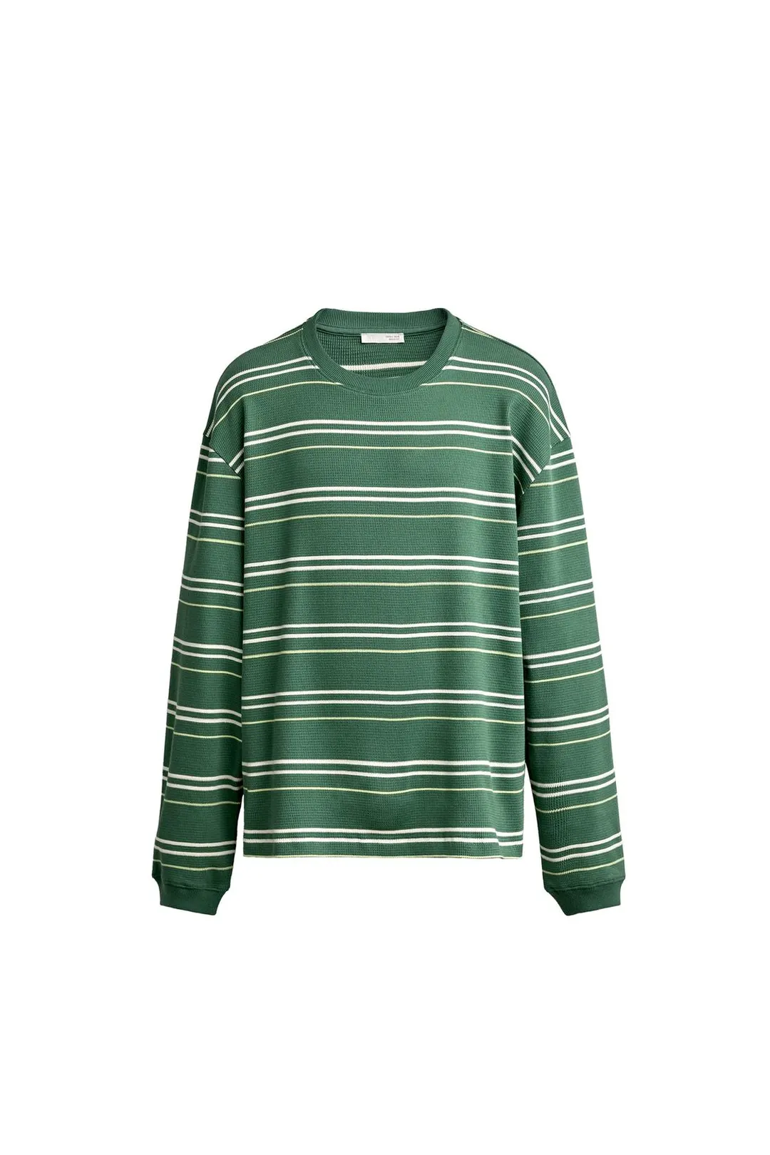 Толстовка вафельной вязки в полоску, Zara